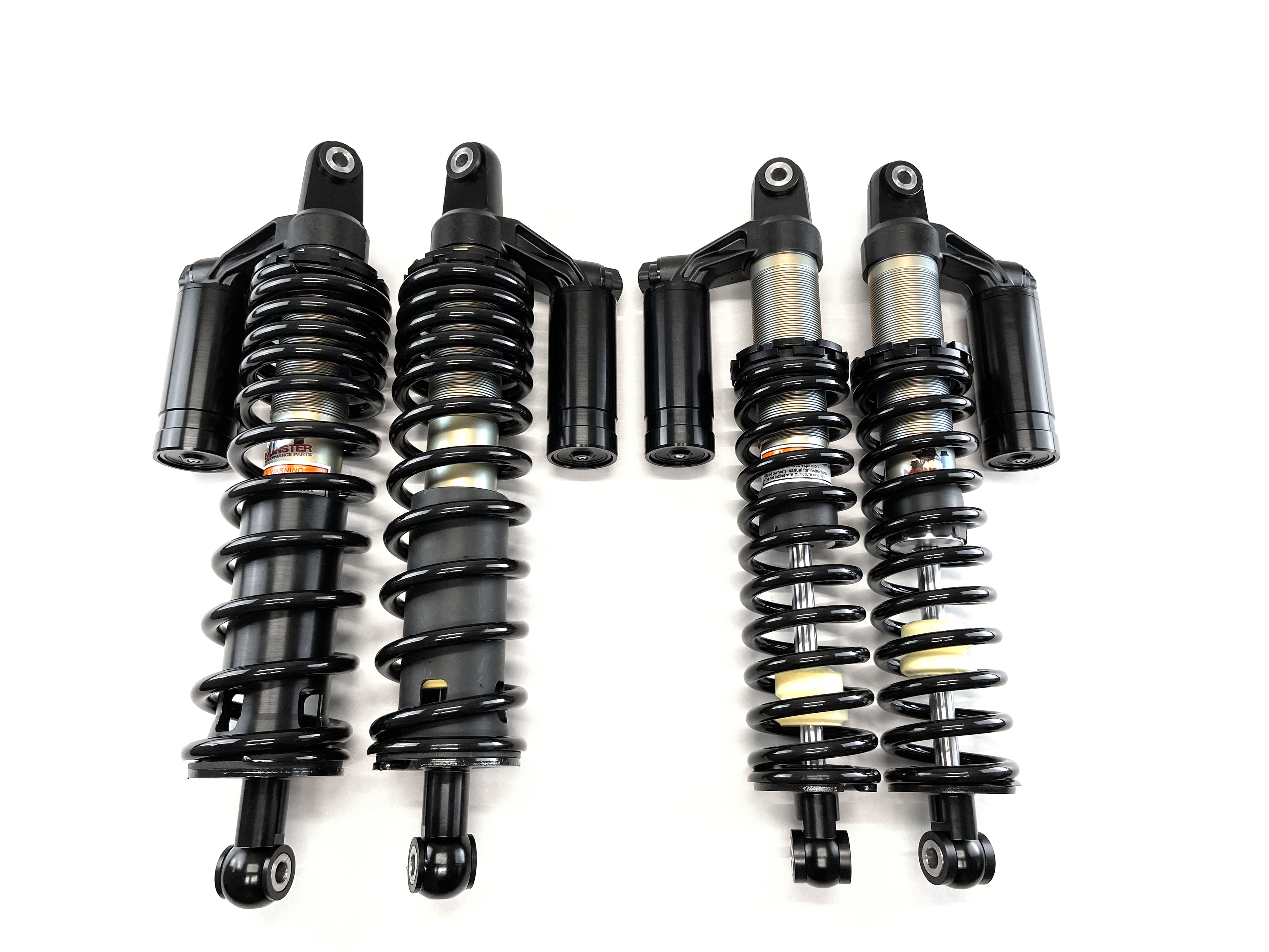 Monster Front Shocks for Honda 51400-HL4-AH1ZA, 52500-HL4-AH1ZA, 52400-HL4-AH1ZA, Pioneer 1000, Monotube, Responsive Handling, Quality Tested, Gas-charged, Anti-foam, Anti-shear, Adjustable 1
