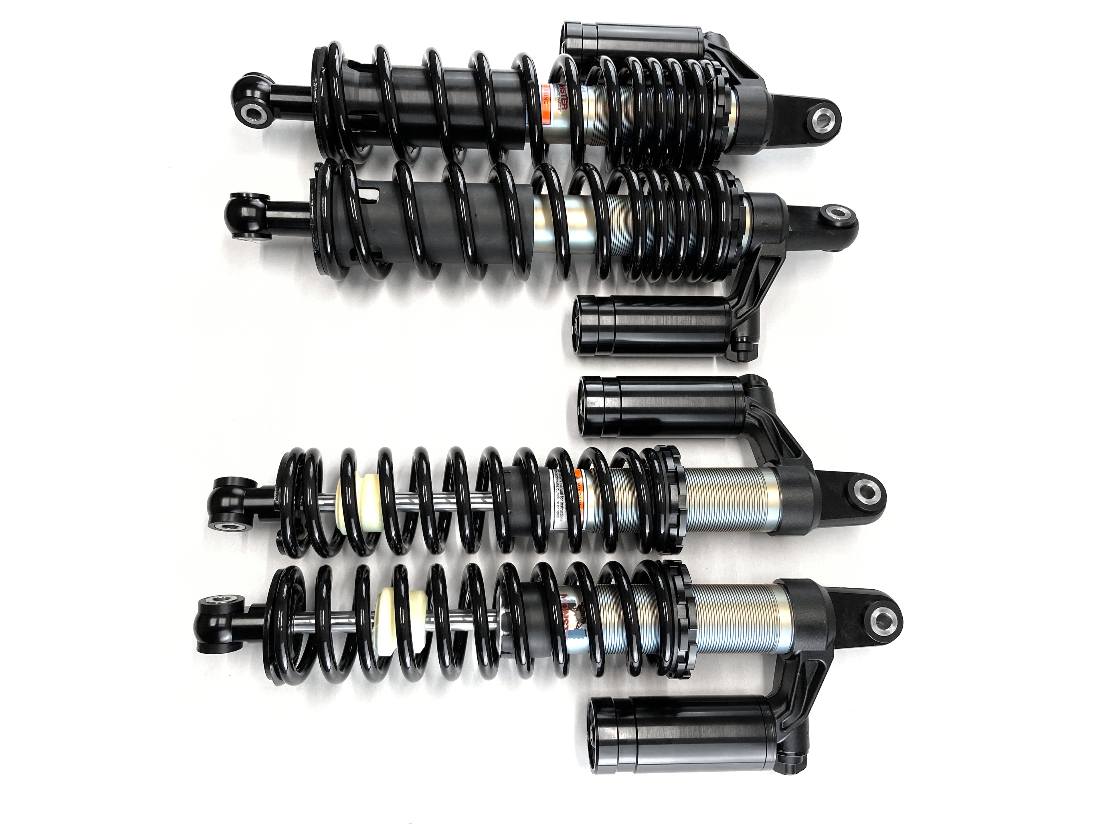 Monster Front Shocks for Honda 51400-HL4-AH1ZA, 52500-HL4-AH1ZA, 52400-HL4-AH1ZA, Pioneer 1000, Monotube, Responsive Handling, Quality Tested, Gas-charged, Anti-foam, Anti-shear, Adjustable 2