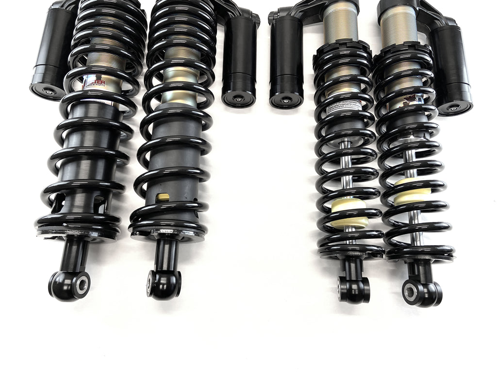 Monster Front Shocks for Honda 51400-HL4-AH1ZA, 52500-HL4-AH1ZA, 52400-HL4-AH1ZA, Pioneer 1000, Monotube, Responsive Handling, Quality Tested, Gas-charged, Anti-foam, Anti-shear, Adjustable 4