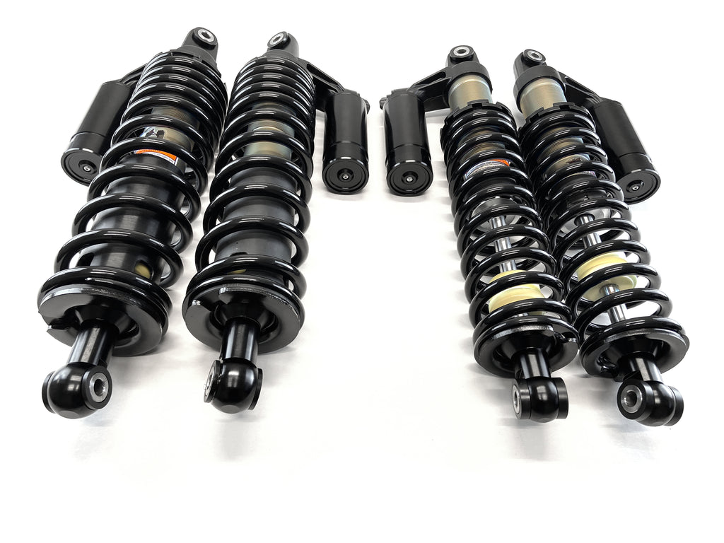 Monster Front Shocks for Honda 51400-HL4-AH1ZA, 52500-HL4-AH1ZA, 52400-HL4-AH1ZA, Pioneer 1000, Monotube, Responsive Handling, Quality Tested, Gas-charged, Anti-foam, Anti-shear, Adjustable 5