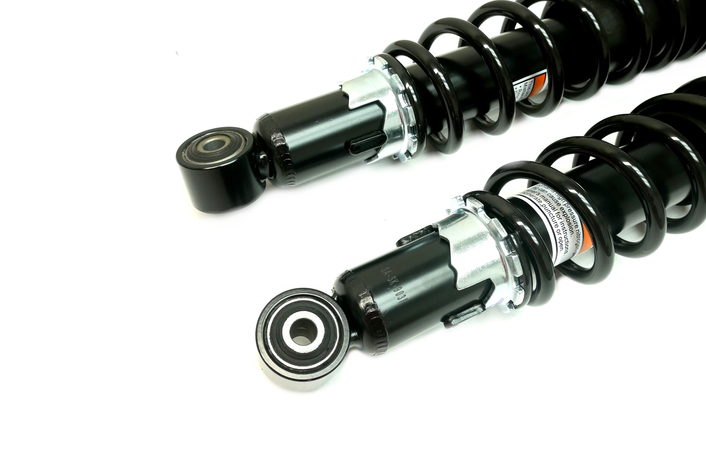 Monster Performance Full Shock Set for Suzuki King Quad 700 750 2005-2018, Front & Rear, Monotube, Responsive Handling, Optimal Damping, Quality Tested, Gas-charged, Anti-foam, Anti-shear, Adjustable 5