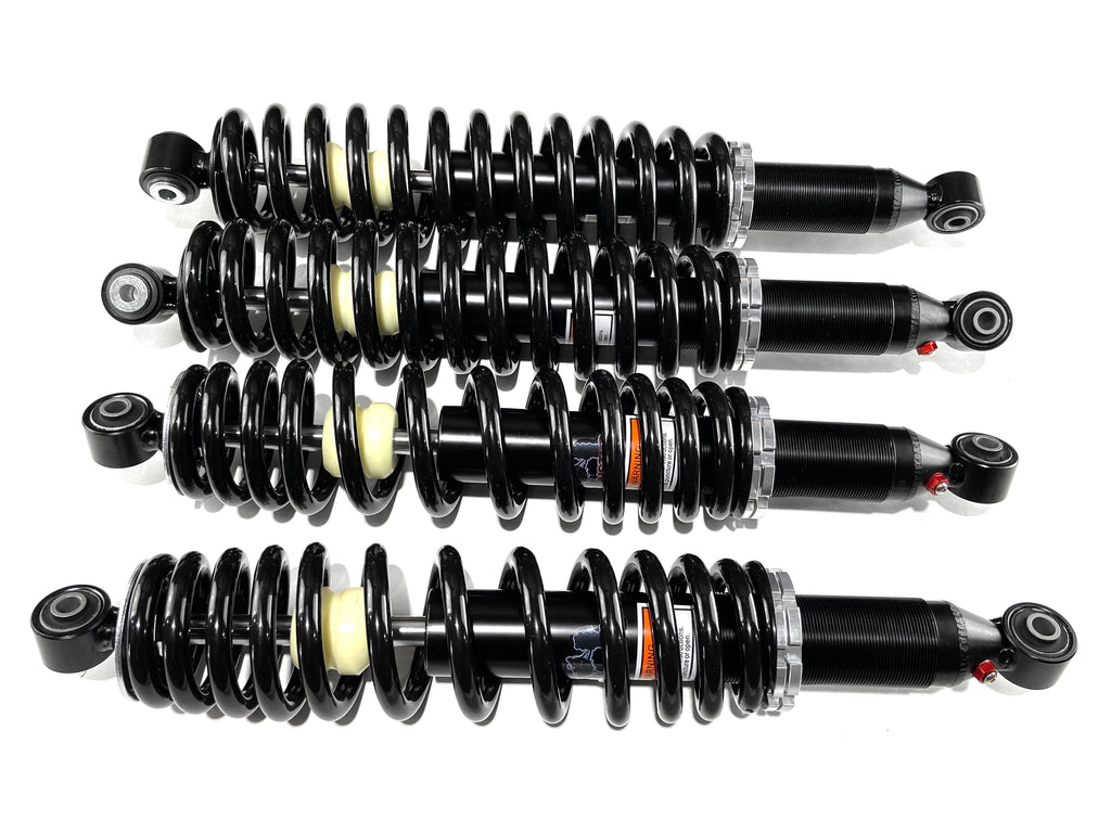 Monster Performance Full Shock Set for CFMOTO UFORCE 500 800 2014-2022, Front & Rear, Monotube, Responsive Handling, Optimal Damping, Quality Tested, Gas-charged, Anti-foam, Anti-shear, Adjustable 1