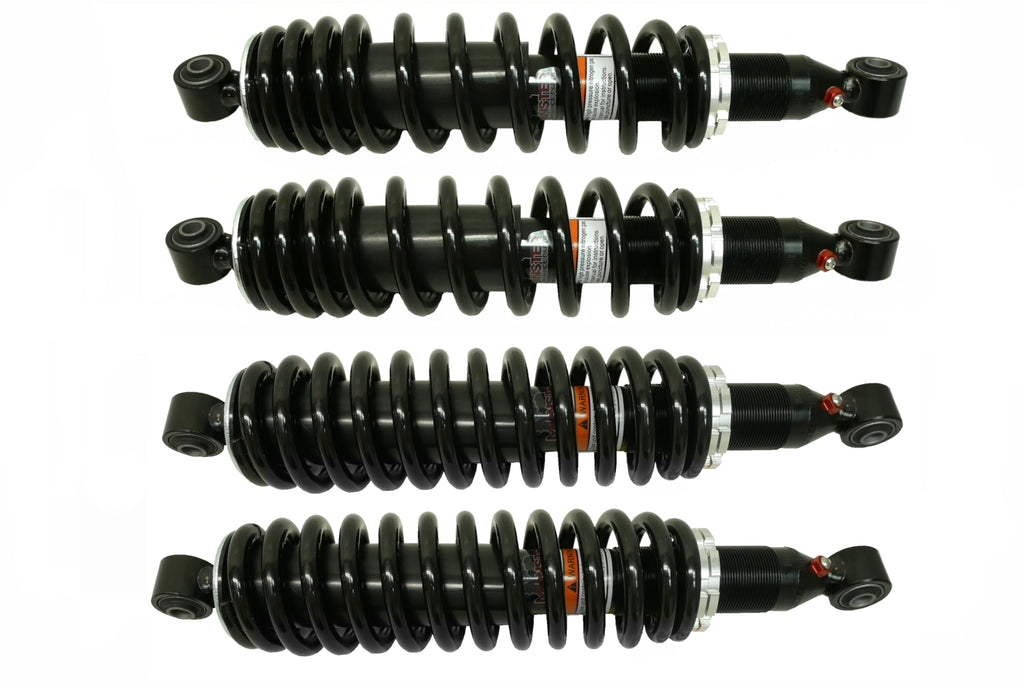 Monster Performance Full Shock Set for CFMOTO CFORCE 500 2007-2018, Front & Rear, Monotube, Responsive Handling, Optimal Damping, Quality Tested, Gas-charged, Anti-foam, Anti-shear, Adjustable 1