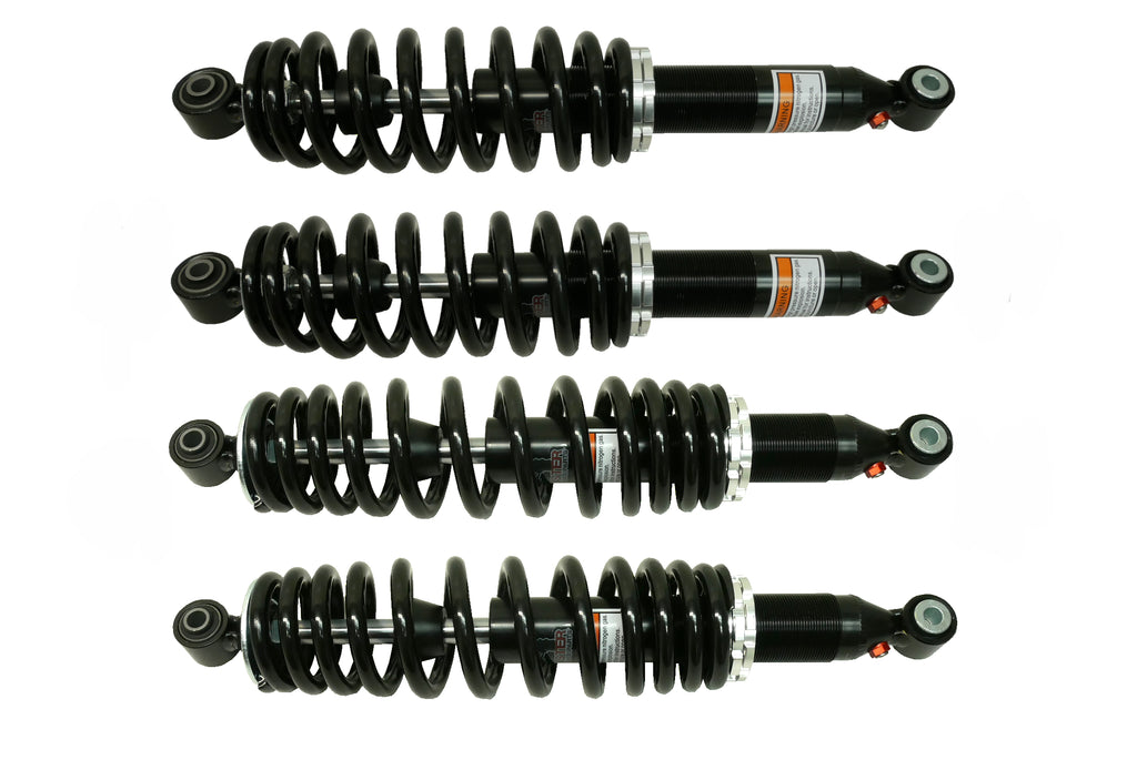 Monster Performance Full Shock Set for CFMOTO CFORCE 600 2020-2023, Front & Rear, CFORCE 600, Monotube, Responsive Handling, Quality Tested, Gas-charged, Anti-foam, Anti-shear, Adjustable
