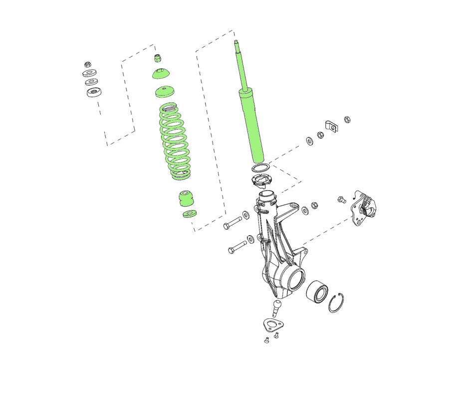 Monster Front Shocks for Polaris 7044149, Quality Tested, Gas-Charged 3