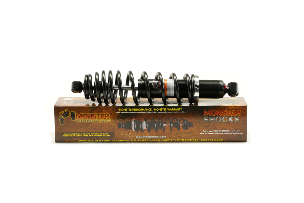 Monster Performance Full Shock Set for Polaris 7044149, 7044139, Front & Rear, Ranger 400 500 570 800, Monotube, Responsive Handling, Quality Tested, Gas-charged, Anti-foam, Anti-shear, Adjustable 5