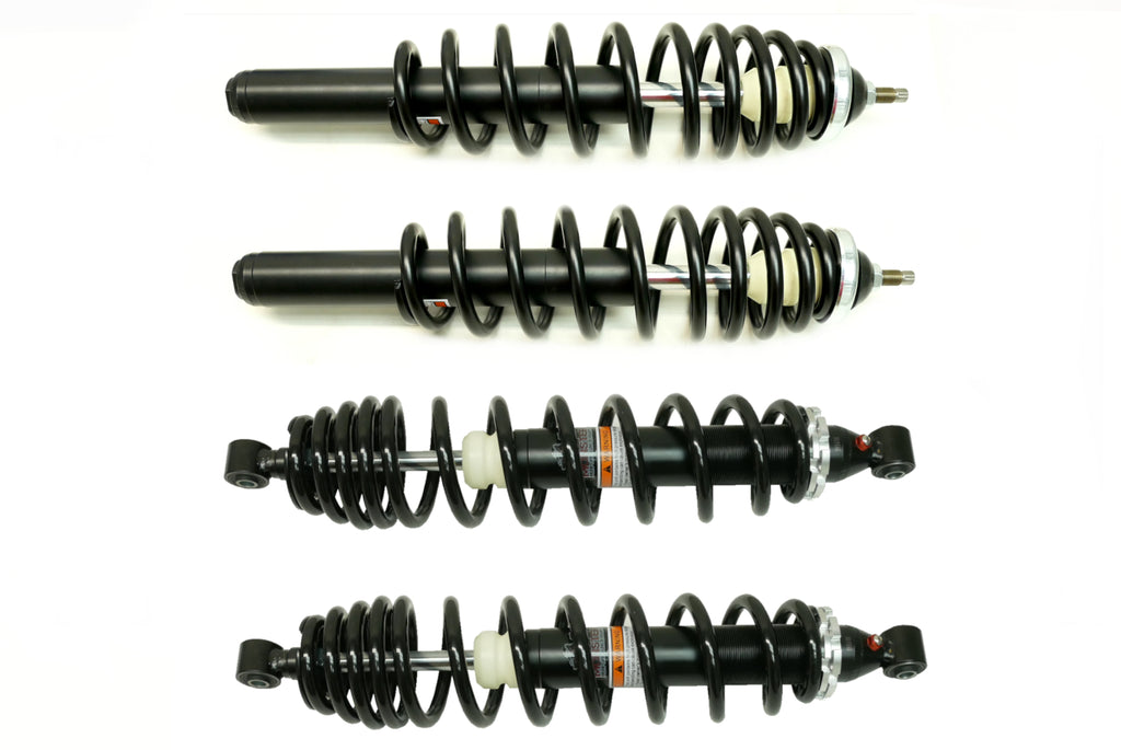 Monster Performance Full Shock Set for Polaris 7041784, 7043374, Front & Rear, Ranger Series 10, Monotube, Dual-Rate, Responsive Handling, Quality Tested, Gas-charged, Anti-foam, Anti-shear