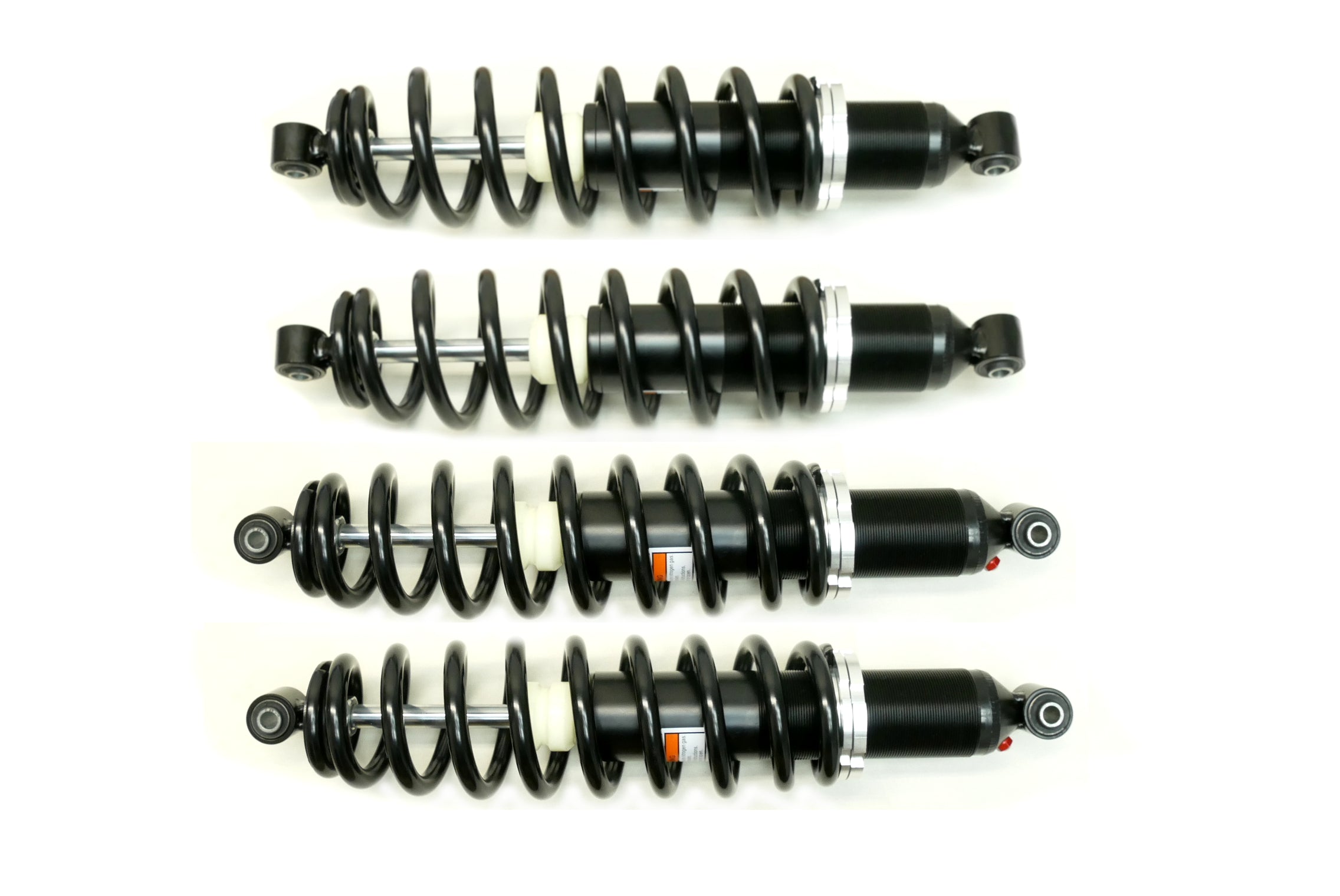 Monster Performance Full Shock Set for Polaris 7043394, 7042333, Linear Rate, Monotube, Responsive Handling, Quality Tested, Gas-charged, Anti-foam, Anti-shear, Adjustable