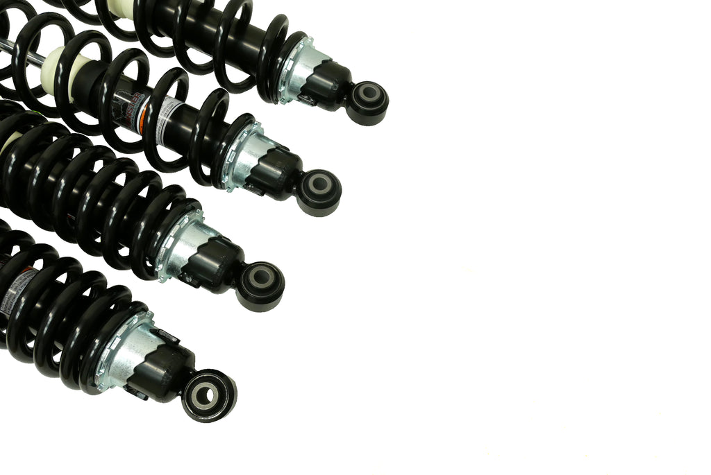 Monster Performance Full Shock Set for Kawasaki 45014-0558, 45014-0537, Mule PRO 2017-2023, Front & Rear, Monotube, Responsive Handling, Quality Tested, Gas-charged, Anti-foam, Anti-shear, Adjustable 2