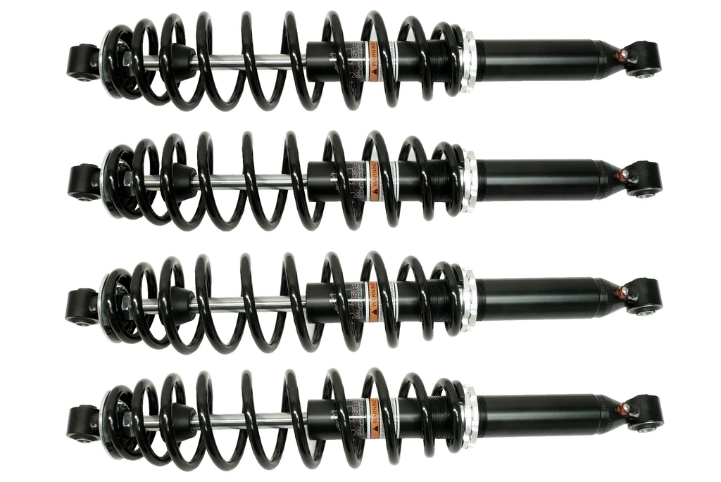 Monster Performance Full Shock Set for Can-Am 706201170, 706001524, Front & Rear, Monotube, Responsive Handling, Quality Tested, Gas-charged, Anti-foam, Anti-shear, Adjustable 1