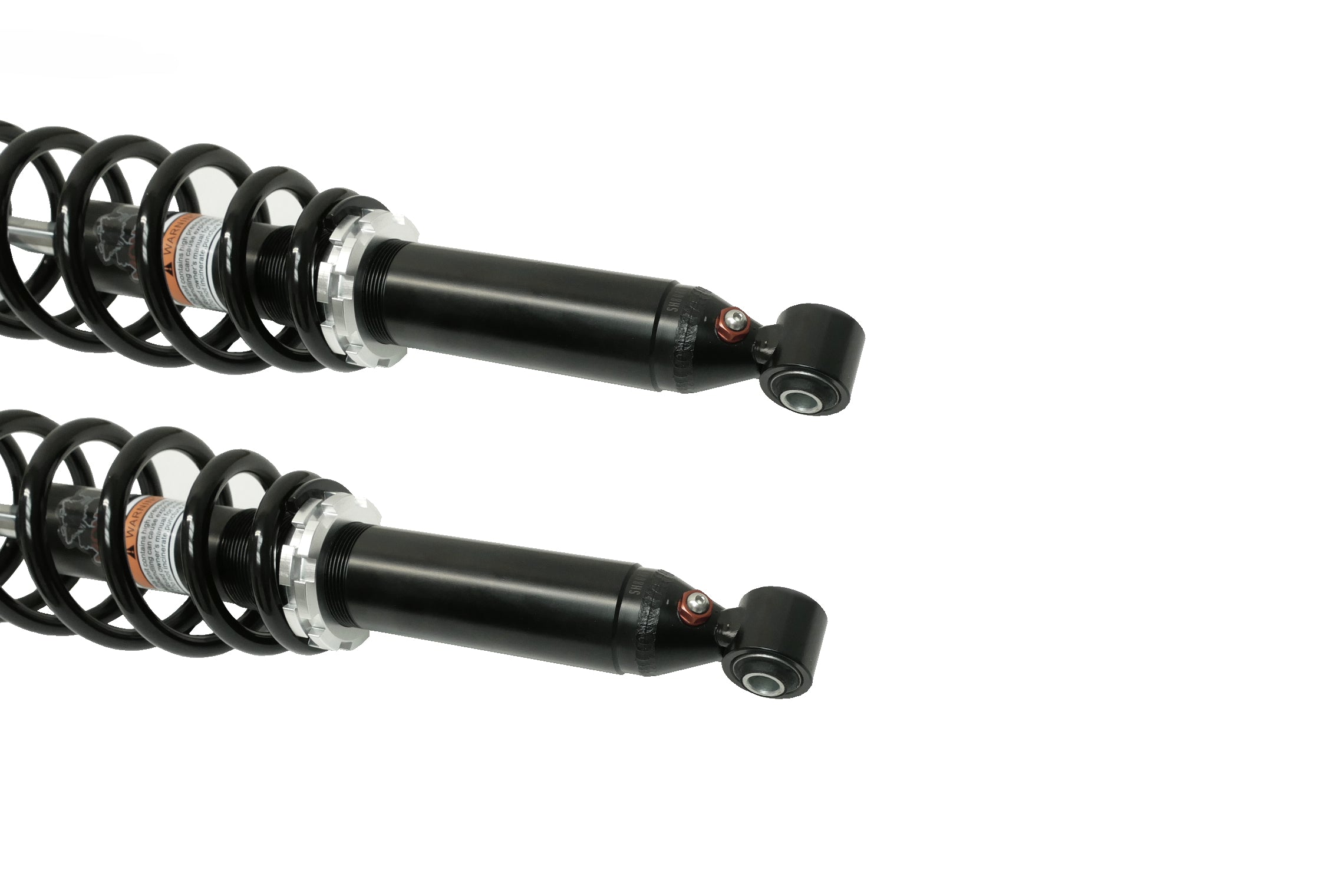 Monster Performance Full Shock Set for Can-Am 706201170, 706001524, Front & Rear, Monotube, Responsive Handling, Quality Tested, Gas-charged, Anti-foam, Anti-shear, Adjustable 3