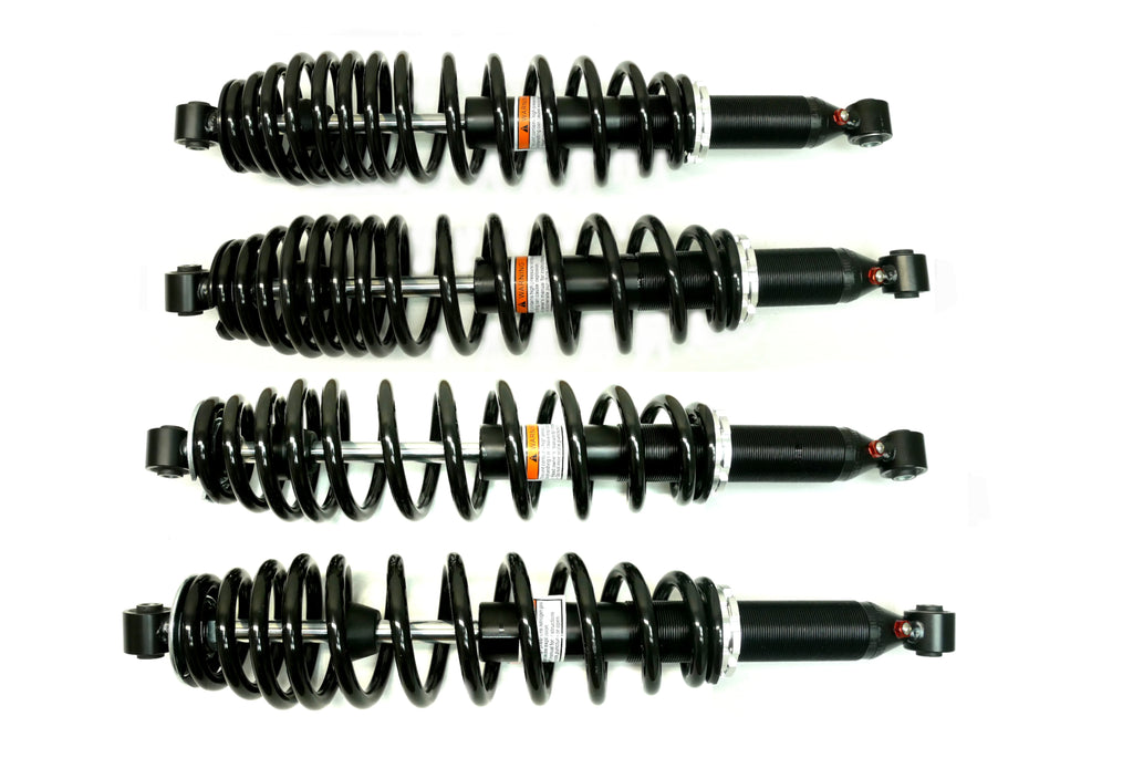 Monster Performance Full Shock Set for Can-Am 706201110, 706000792, Front & Rear, Monotube, Quality Tested, Gas-charged, Anti-foam, Anti-shear, Adjustable