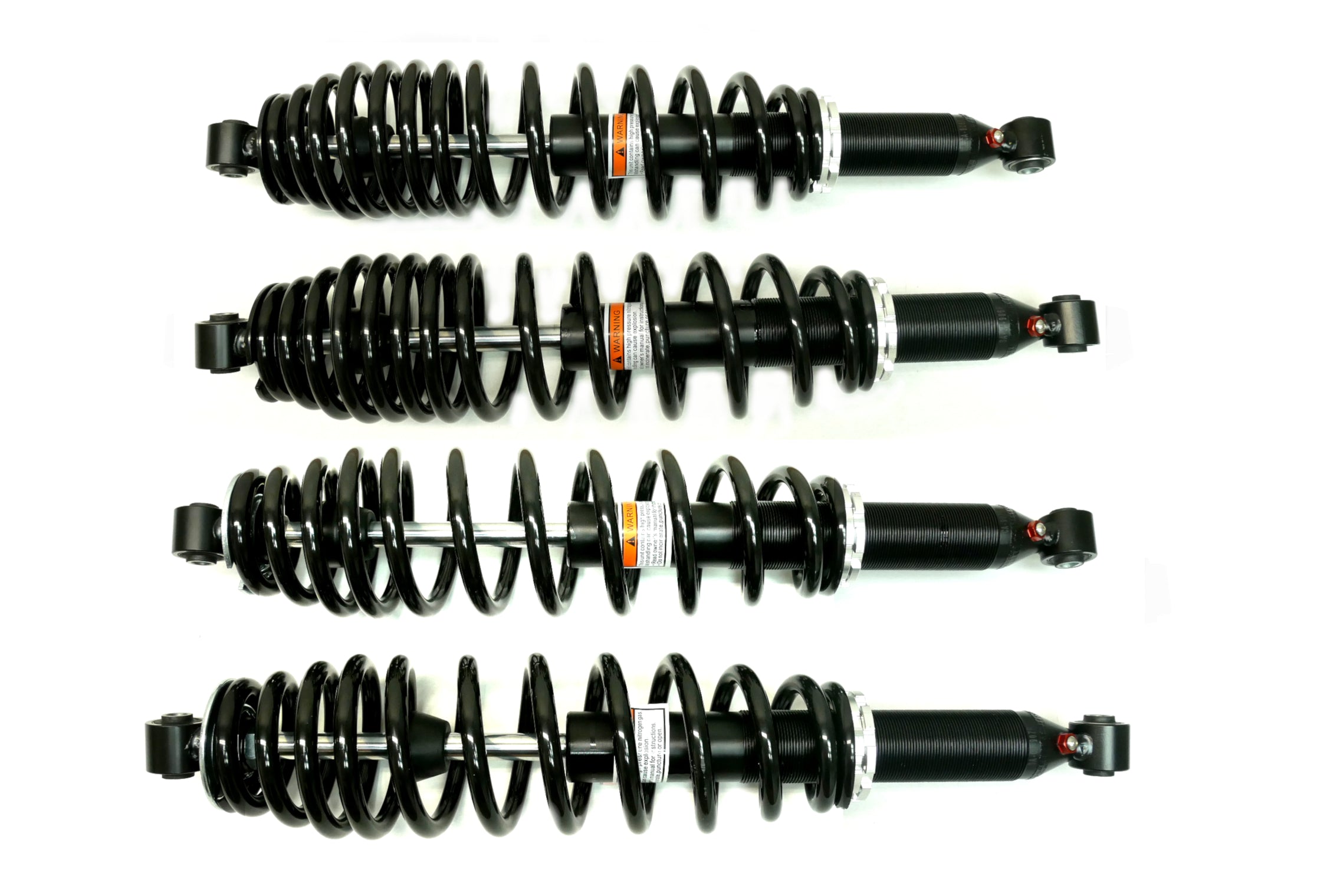 Monster Performance Full Shock Set for Can-Am 706201110, 706000792, Front & Rear, Monotube, Quality Tested, Gas-charged, Anti-foam, Anti-shear, Adjustable 1