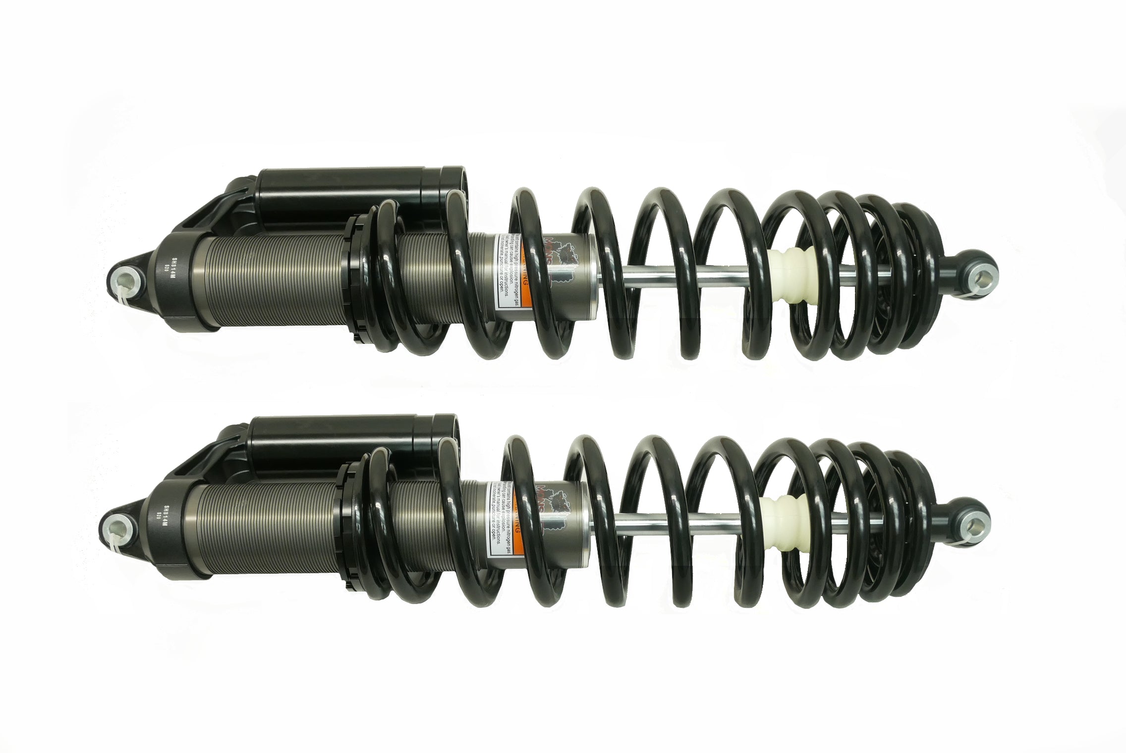 Monster Performance Full Shock Set for Can-Am 706203352, 706203353, Front & Rear, Monotube, Quality Tested, Gas-charged, Anti-foam, Anti-shear, Adjustable 2