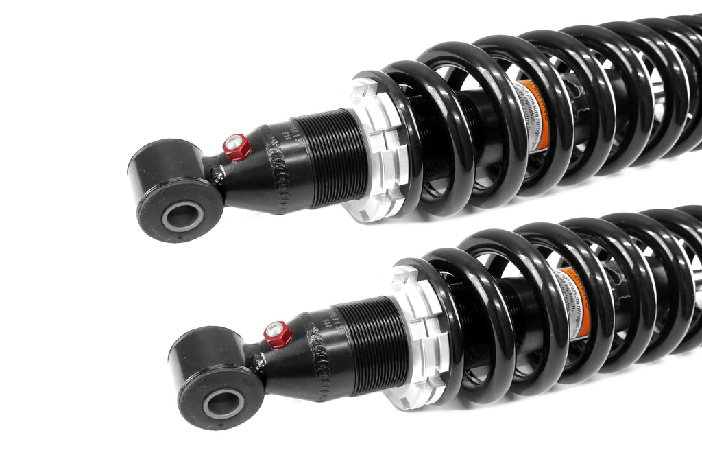 Monster Full Shock Set for John Deere AM142425, AM142426, Front & Rear, Gator 625 825 855, Monotube, Responsive Handling, Quality Tested, Gas-charged, Anti-foam, Anti-shear, Adjustable 3