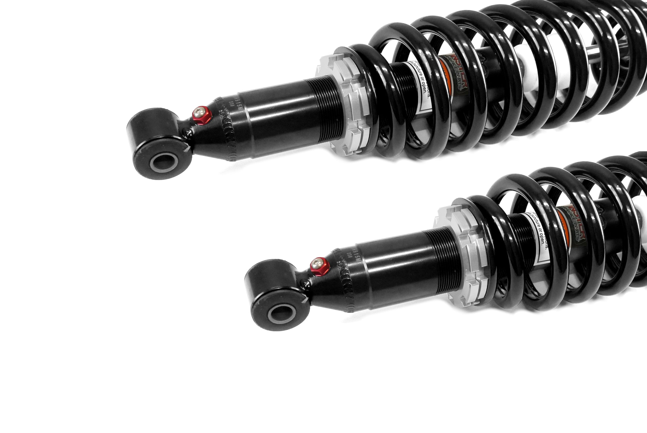 Monster Full Shock Set for John Deere AUC12197 AUC12198, Front & Rear, XUV Gator 590, Monotube, Responsive Handling, Quality Tested, Gas-charged, Anti-foam, Anti-shear, Adjustable 4