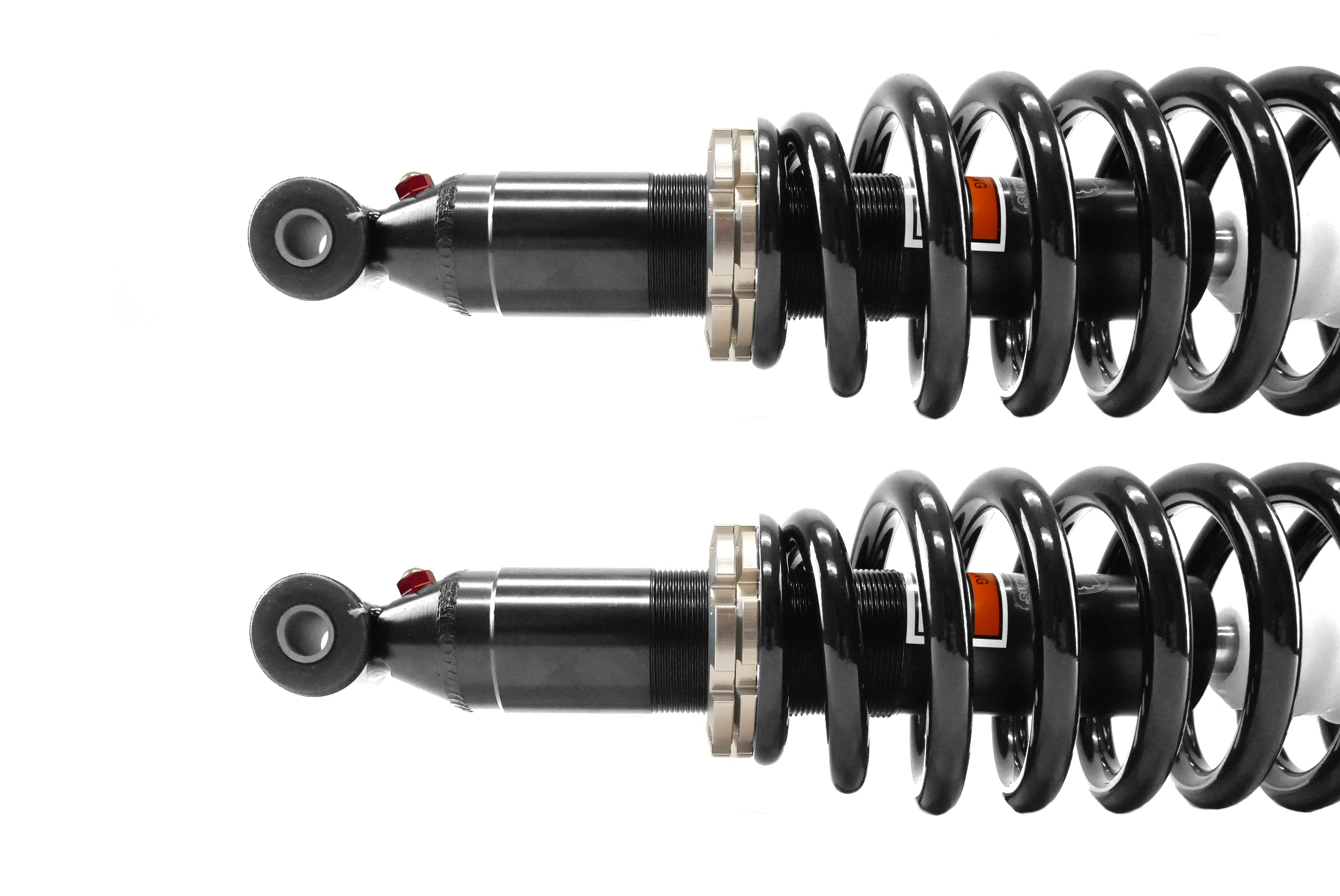 Monster Full Shock Set for John Deere AUC12197 AUC12198, Front & Rear, XUV Gator 590, Monotube, Responsive Handling, Quality Tested, Gas-charged, Anti-foam, Anti-shear, Adjustable 6