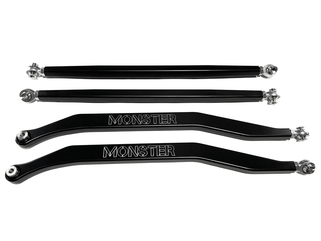 Monster High Clearance Radius Rods for Polaris RZR Turbo S 2018-2021, Set of 4