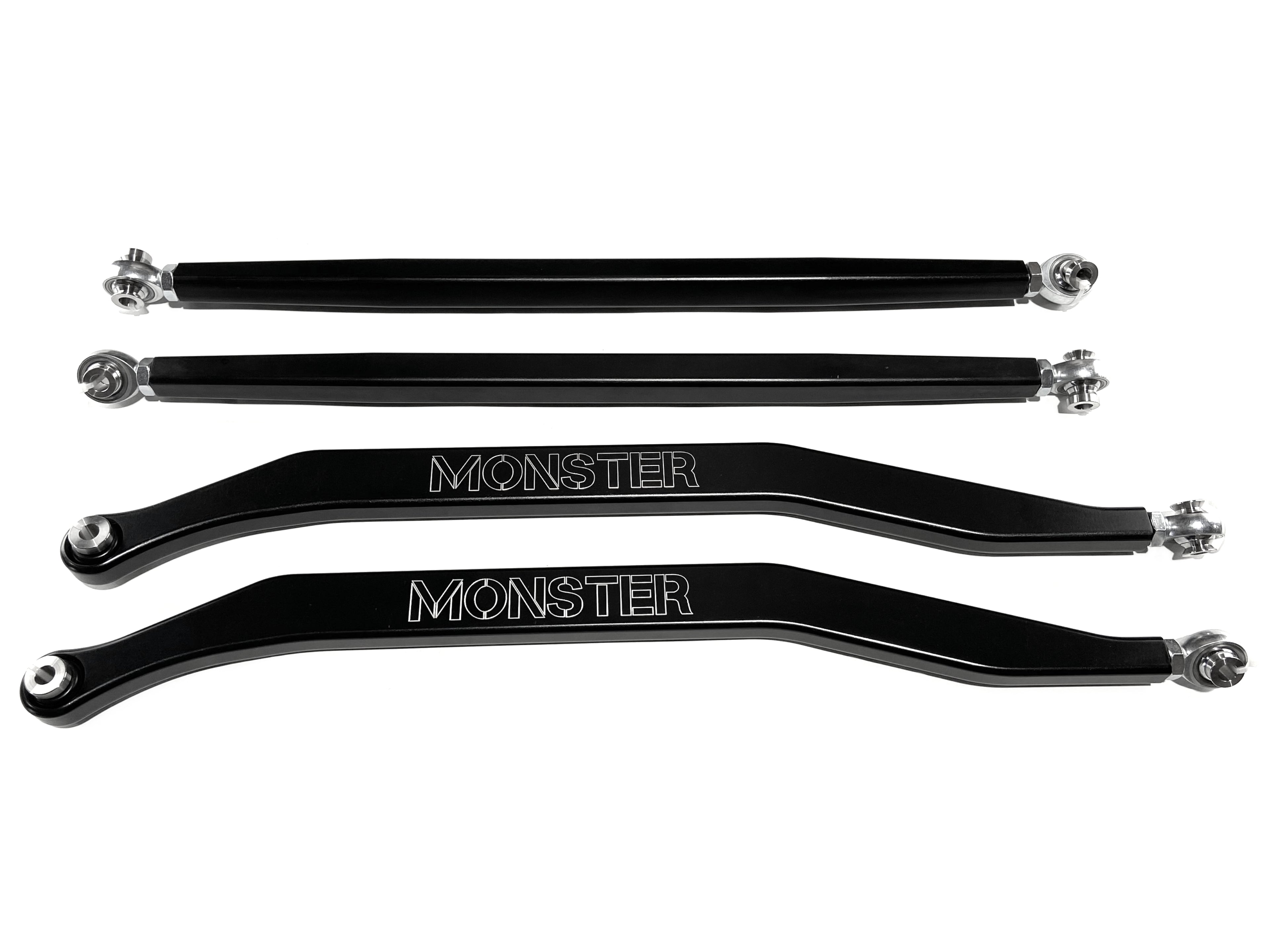Monster High Clearance Radius Rods for Polaris RZR Turbo S 2018-2021, Set of 4 1