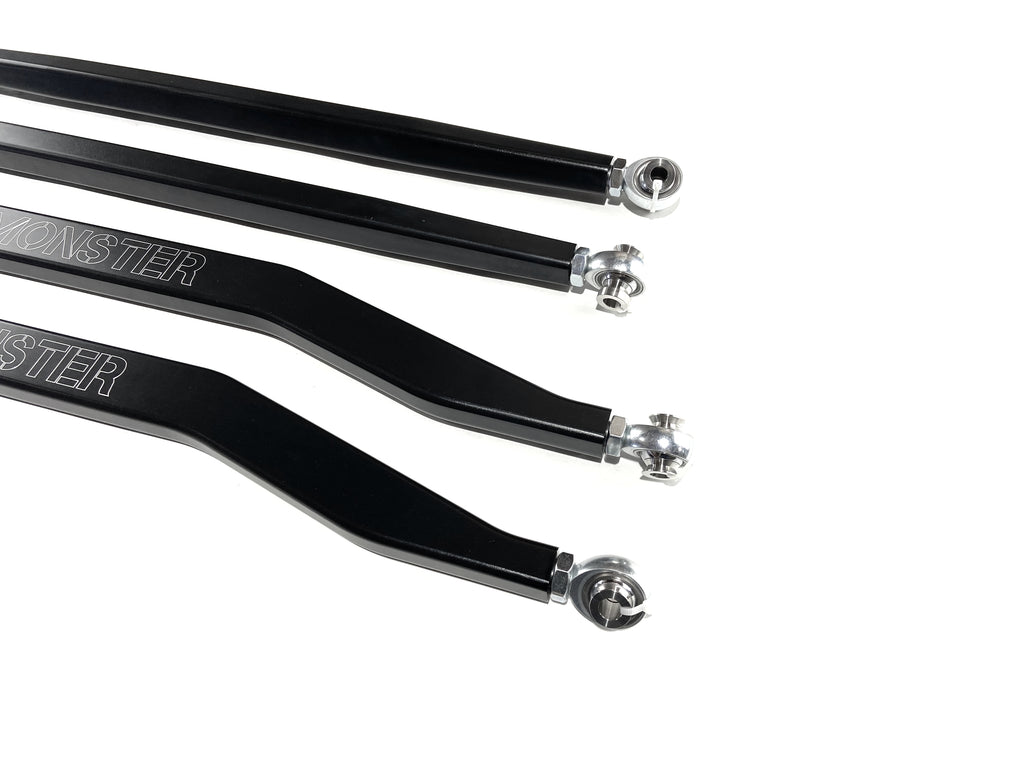 Monster High Clearance Radius Rods for Polaris RZR Turbo S 2018-2021, Set of 4 2
