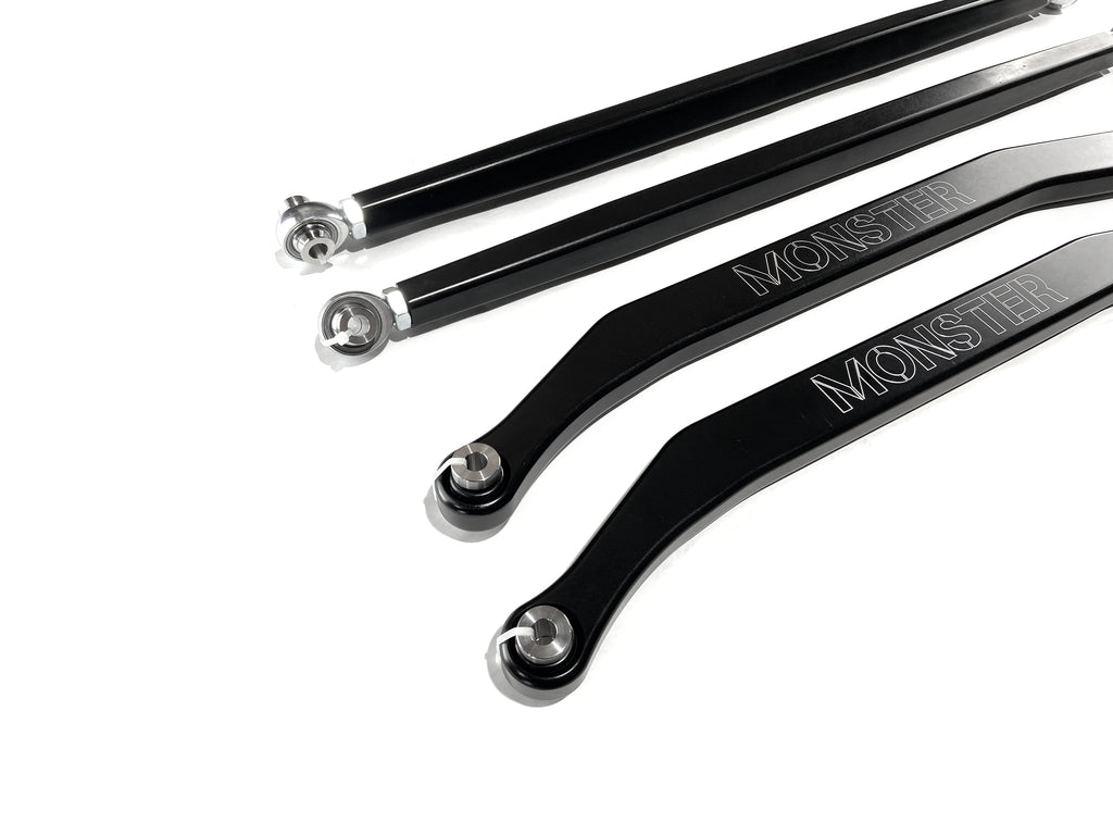 Monster High Clearance Radius Rods for Polaris RZR Turbo S 2018-2021, Set of 4 3