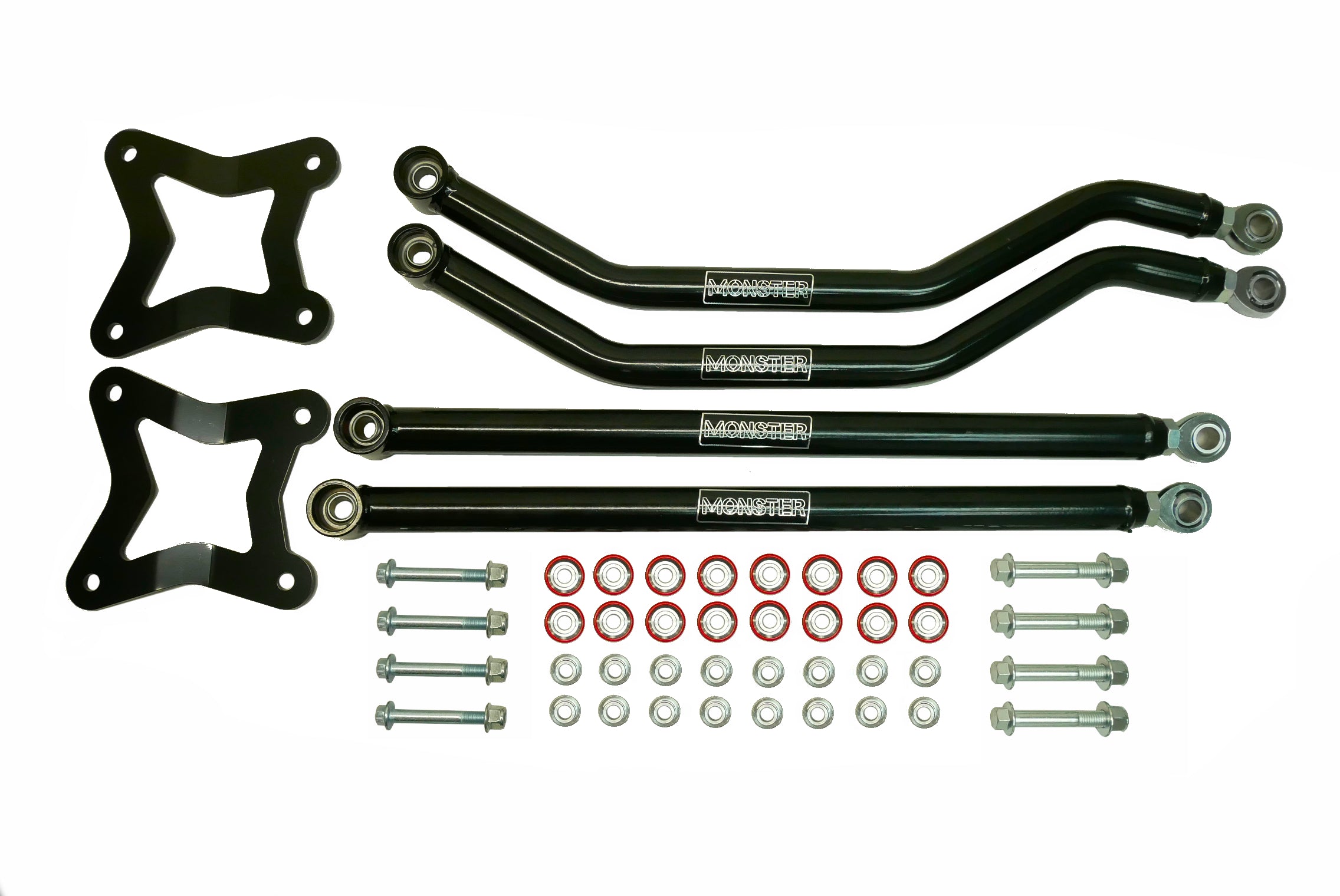 Monster High Clearance Rear Radius Arm Set for Polaris RZR XP XP4 1000 2014-2024