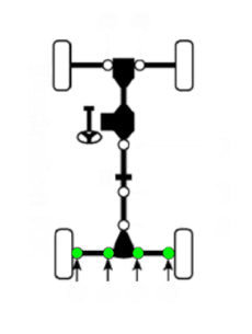 Rear Axle   Set for Kawasaki Mule 2510 3000 3010 3020 4000 4010 Set of 4