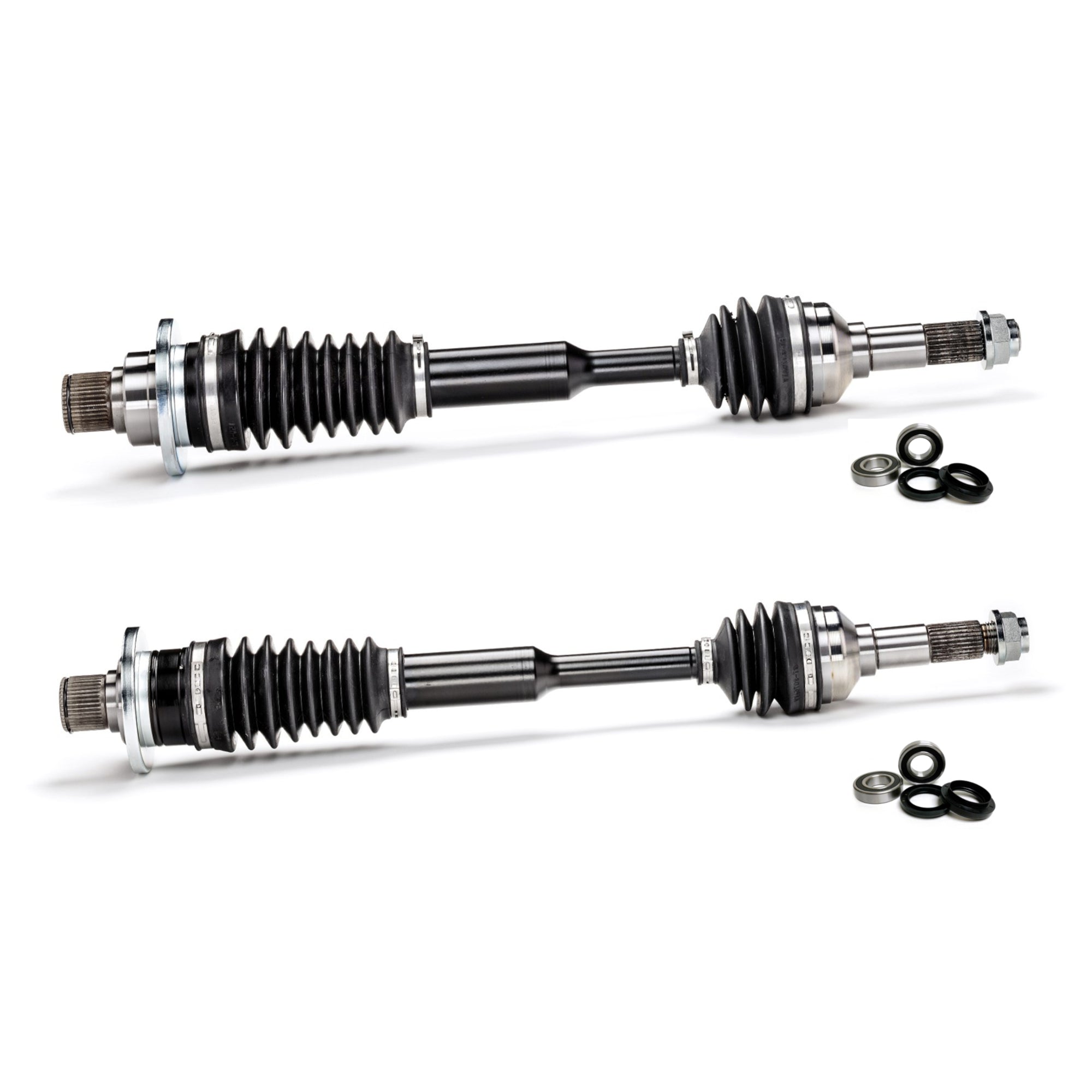 Monster XP Series Rear CV Axles & Brg Kits for Yamaha Rhino 450 & 660 2004-2009, Left & Right, Telescoping, Built Tough, 4340 Chromoly Steel, Direct Fit, Factory Length with 4" of Travel 1