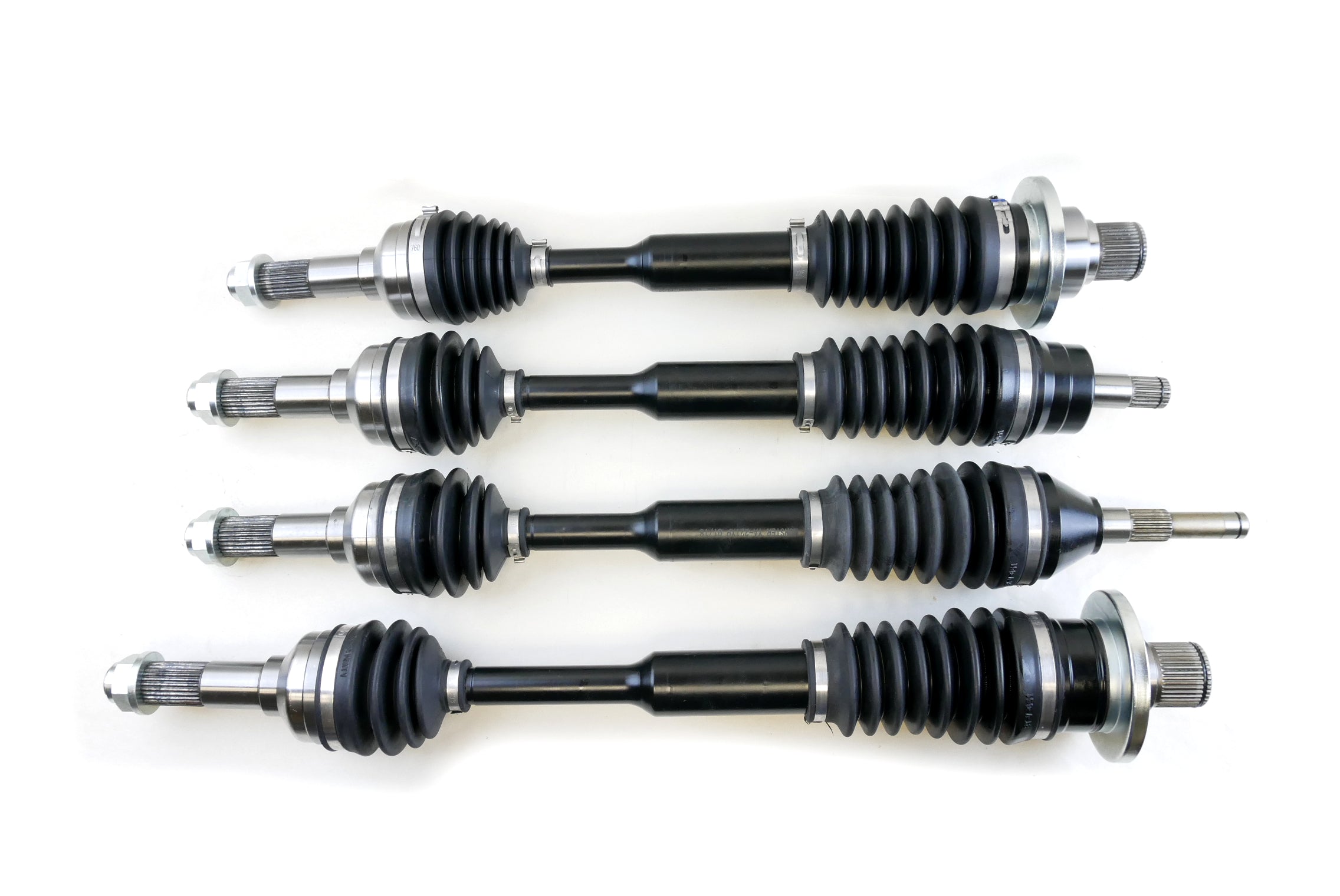 Monster XP Series Full CV Axle Set for Yamaha Rhino 450 & Rhino 660 2004-2009, Front & Rear, Telescoping, Built Tough, 4340 Chromoly Steel, Direct Fit, Factory Length with 4" of Travel 1