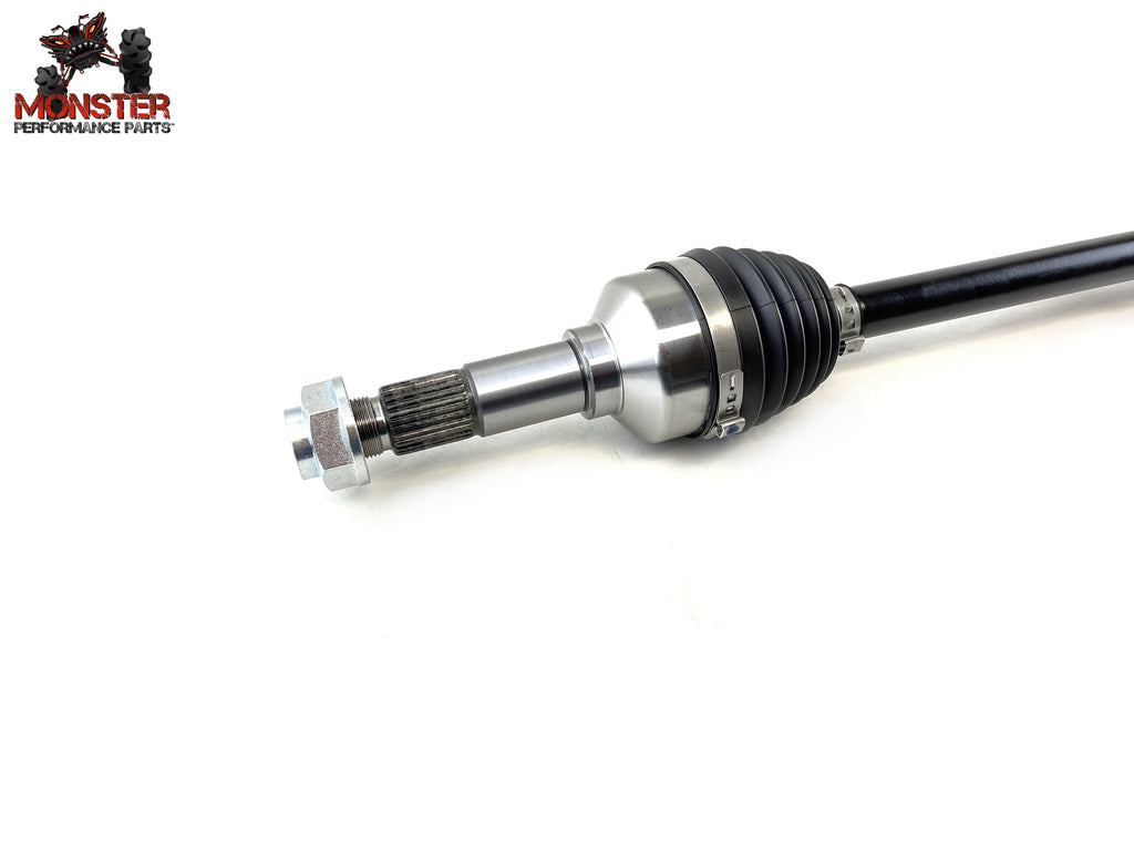 Monster XP Series Front CV Axle & Brg Kit for Yamaha Rhino 700 2008-2013, Telescoping, Built Tough, 4340 Chromoly Steel, Direct Fit, Factory Length with 4" of Travel 4
