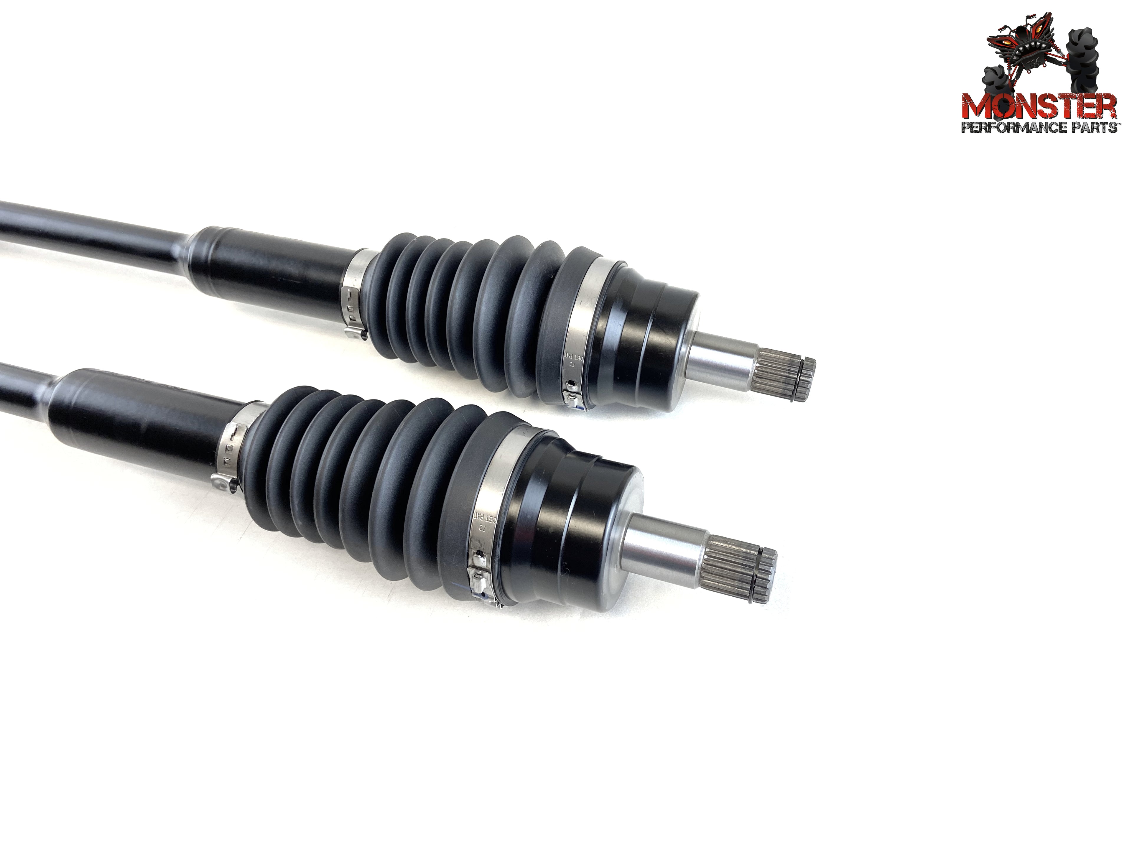 Monster XP Series Front CV Axles & Brg Kits for Yamaha Rhino 700 2008-2013, Left & Right, Telescoping, Built Tough, 4340 Chromoly Steel, Direct Fit, Factory Length with 4" of Travel 4