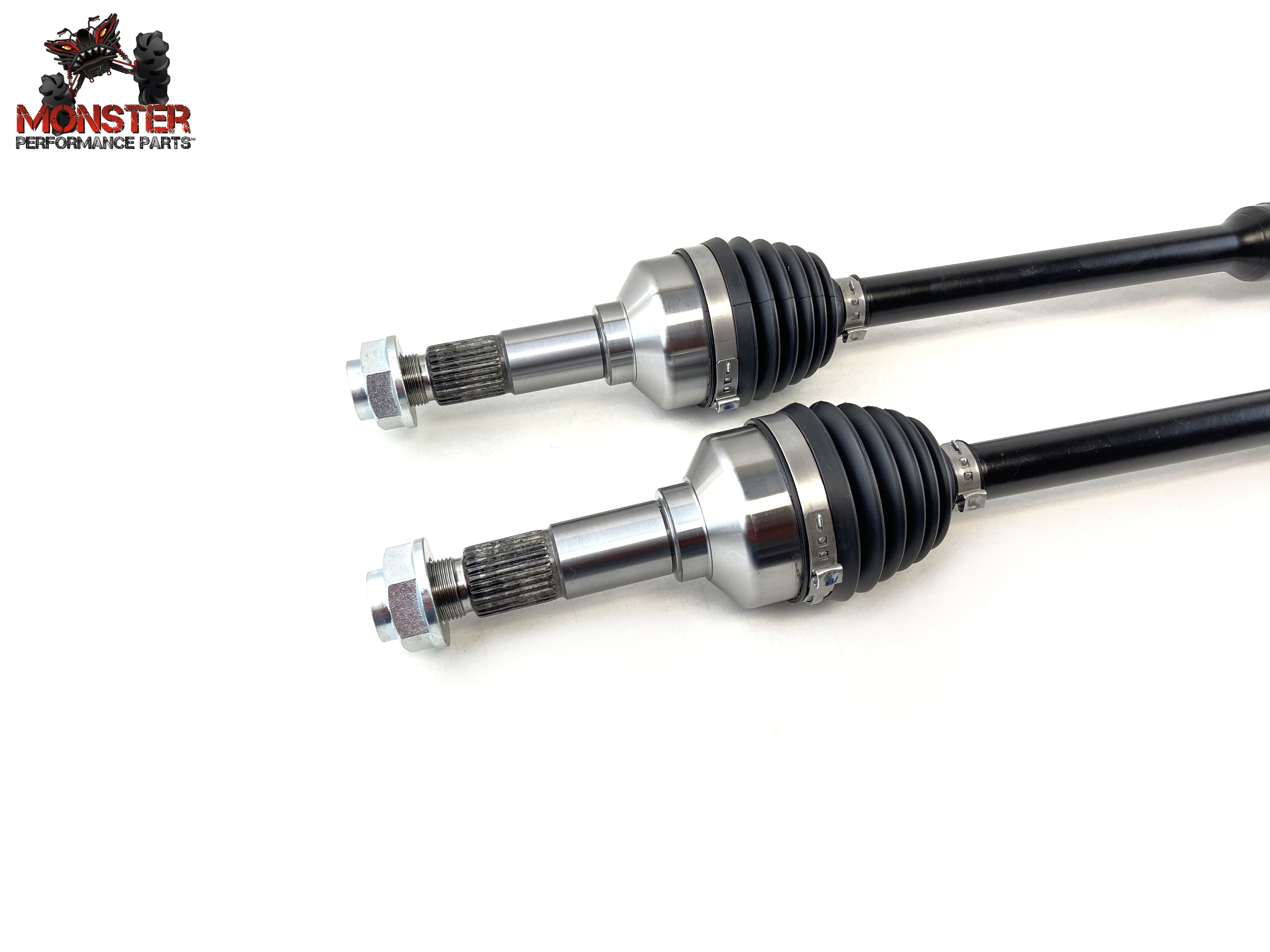 Monster XP Series Front CV Axles for Yamaha 2HC-2518F-01-00, Left & Right, Telescoping, Built Tough, 4340 Chromoly Steel, Direct Fit, Factory Length with 4" of Travel 4