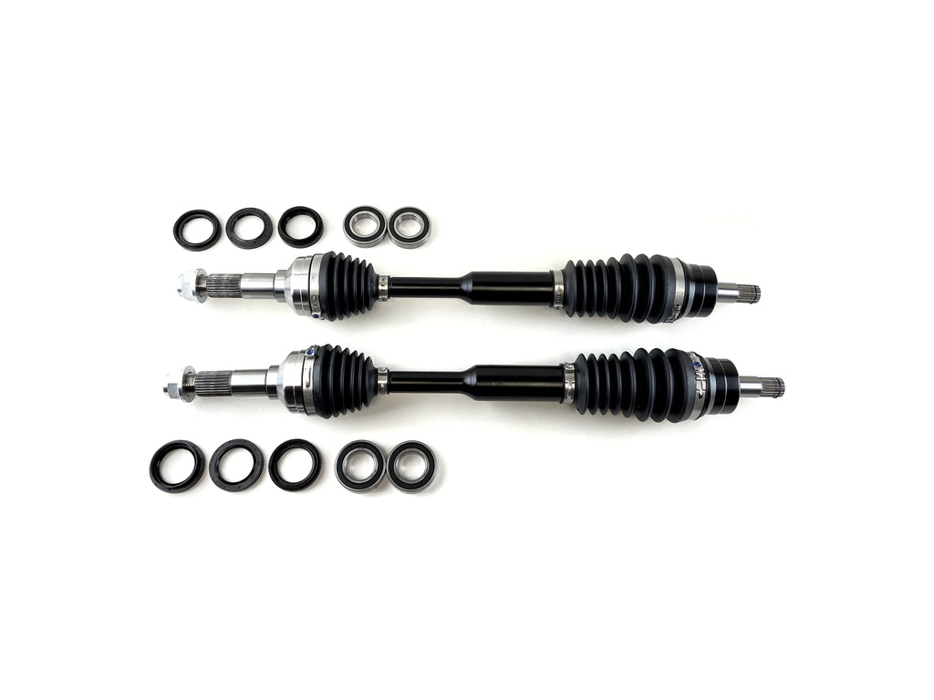 Monster XP Series Front CV Axles & Brg Kits for Yamaha Rhino 700 2008-2013, Left & Right, Telescoping, Built Tough, 4340 Chromoly Steel, Direct Fit, Factory Length with 4" of Travel 1