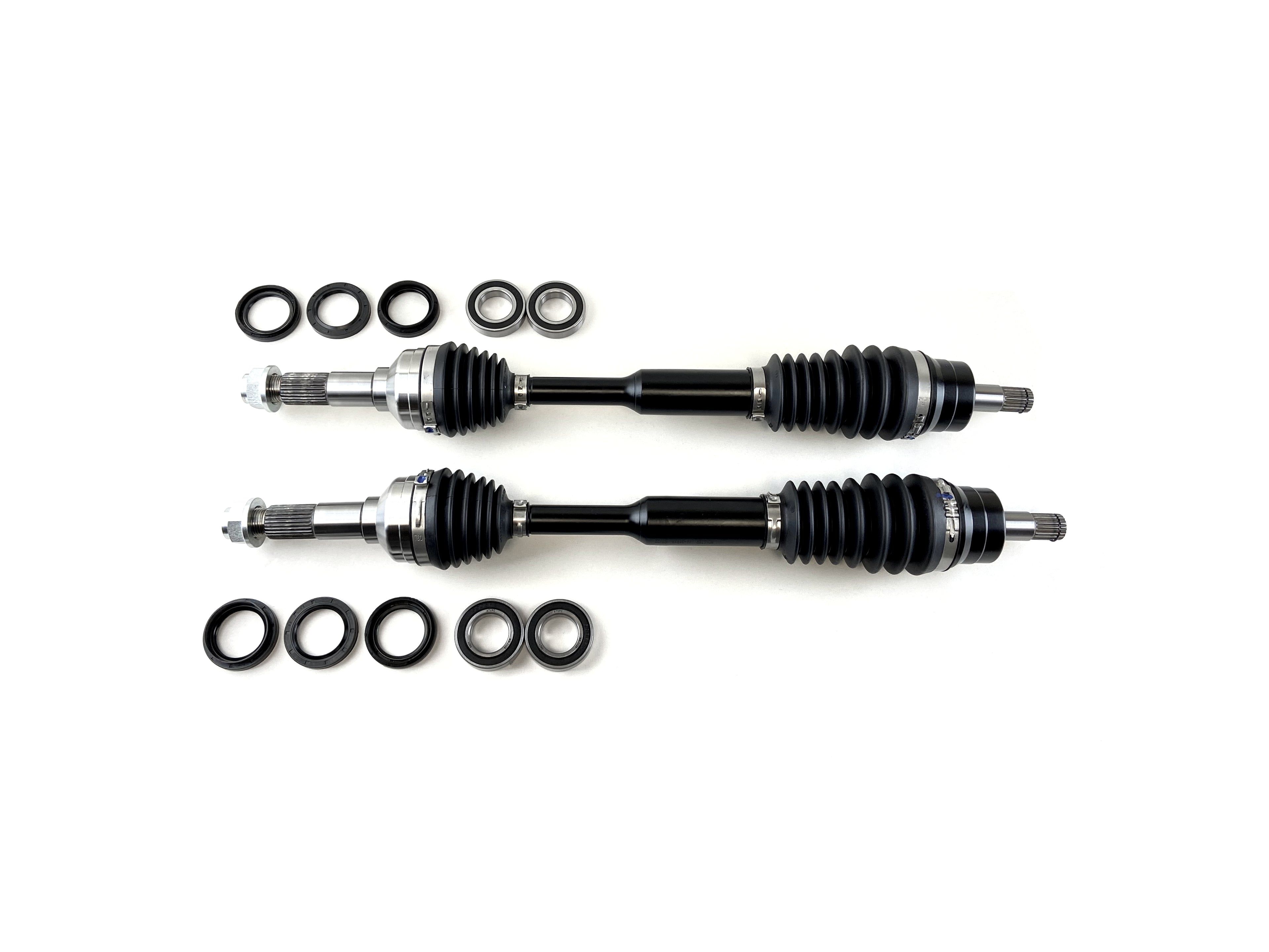 Monster XP Series Front CV Axles & Brg Kits for Yamaha Rhino 700 2008-2013, Left & Right, Telescoping, Built Tough, 4340 Chromoly Steel, Direct Fit, Factory Length with 4" of Travel 1