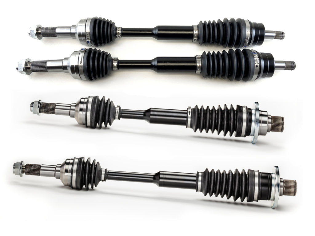 Monster XP Series Full CV Axle Set for Yamaha Rhino 700 2008-2013, Front & Rear, Telescoping, Built Tough, 4340 Chromoly Steel, Direct Fit, Factory Length with 4" of Travel 1