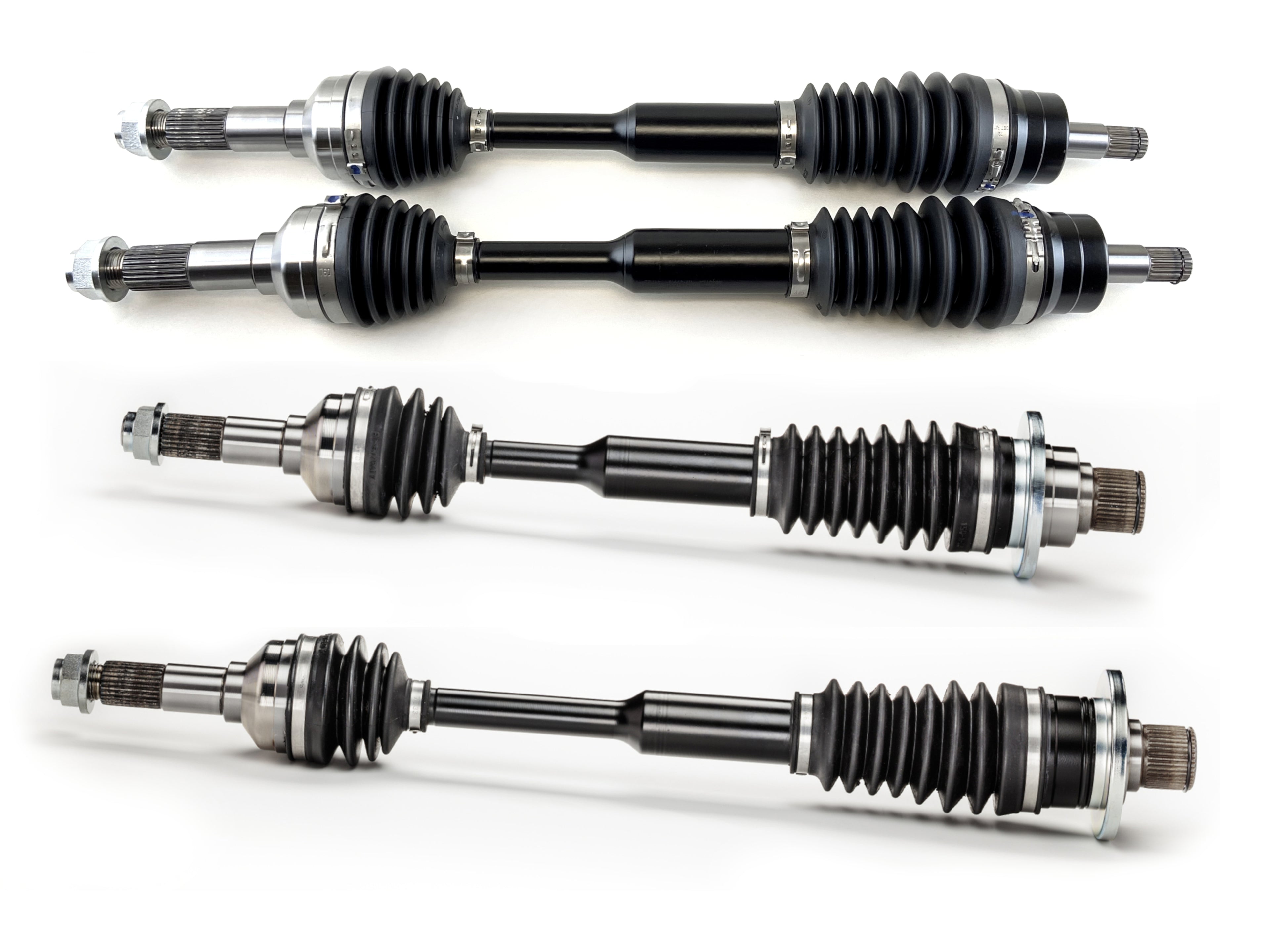 Monster XP Series Full CV Axle Set for Yamaha Rhino 700 2008-2013, Front & Rear, Telescoping, Built Tough, 4340 Chromoly Steel, Direct Fit, Factory Length with 4" of Travel 1