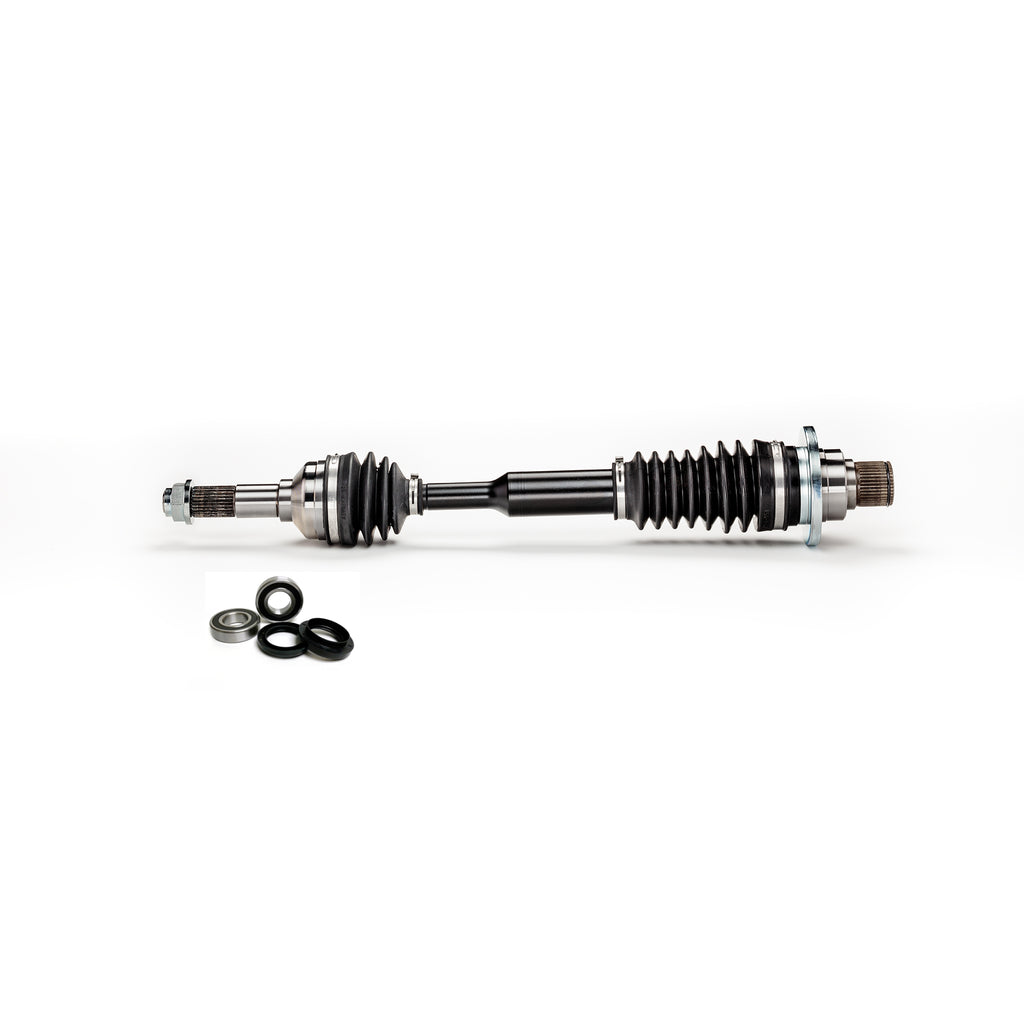 Monster XP Series Rear Left CV Axle & Brg Kit for Yamaha Rhino 450 660 700 2004-2013, Telescoping, Built Tough, 4340 Chromoly Steel, Direct Fit, Factory Length with 4" of Travel 1