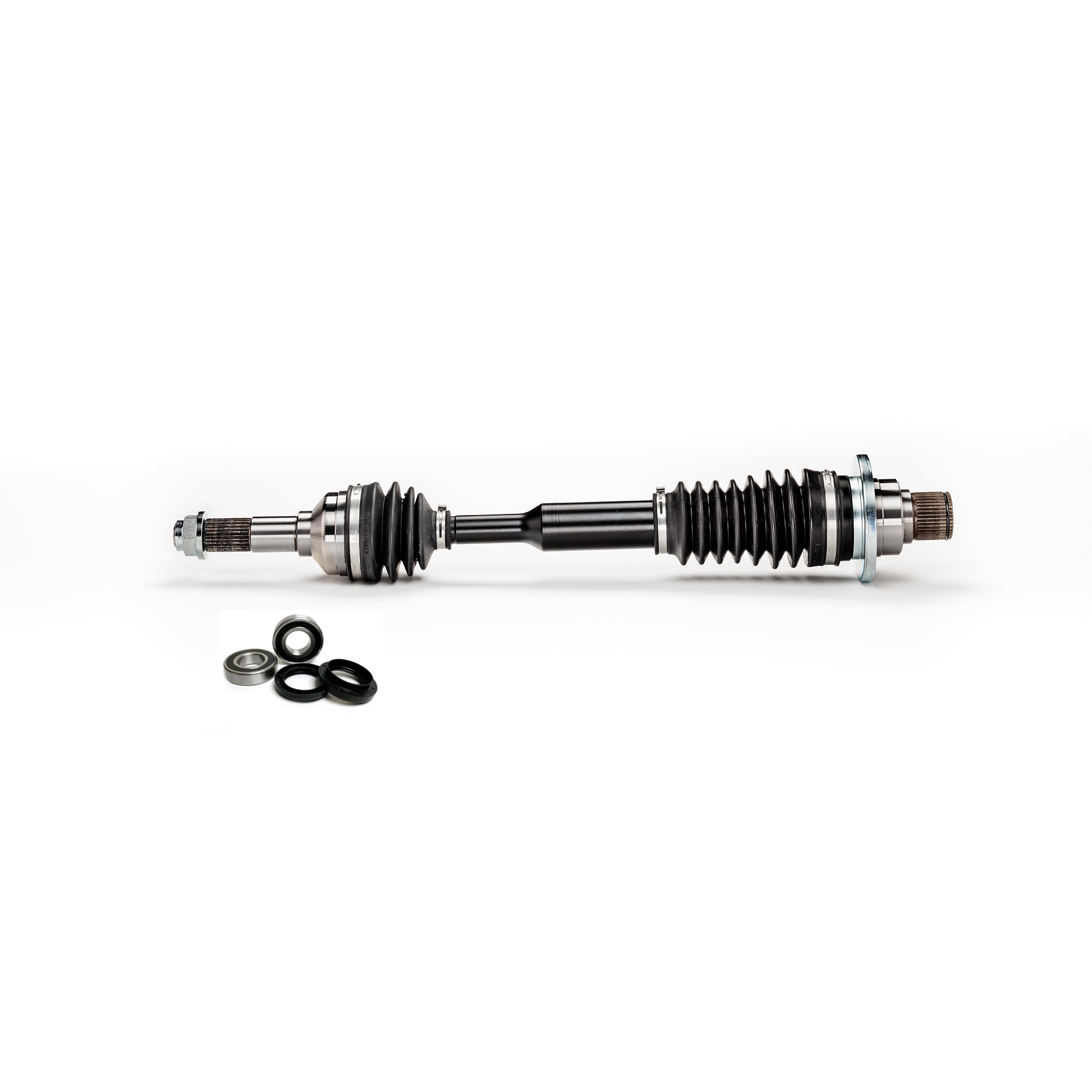 Monster XP Series Rear Left CV Axle & Brg Kit for Yamaha Rhino 450 660 700 2004-2013, Telescoping, Built Tough, 4340 Chromoly Steel, Direct Fit, Factory Length with 4" of Travel 1