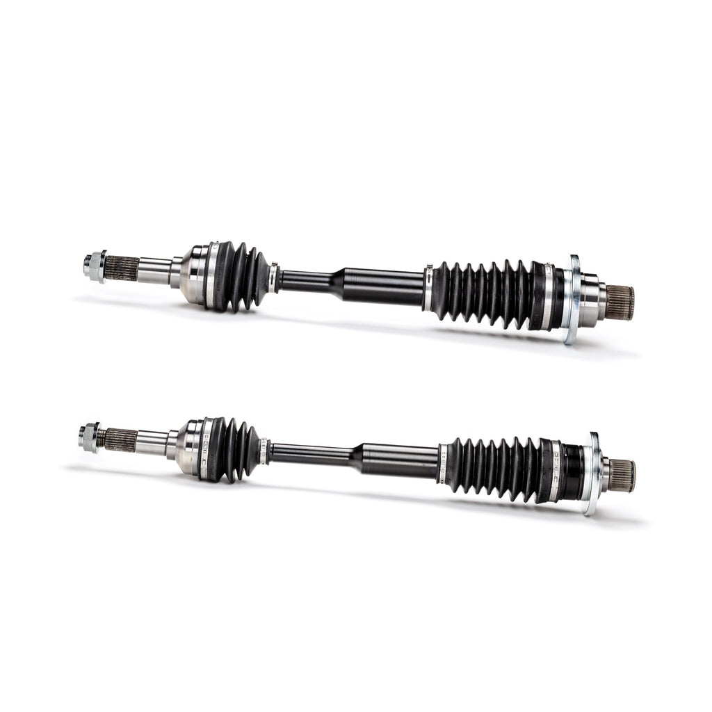 Monster XP Series Rear CV Axles for Yamaha Rhino 450 & 660 2004-2009, Left & Right, Telescoping, Built Tough, 4340 Chromoly Steel, Direct Fit, Factory Length with 4" of Travel