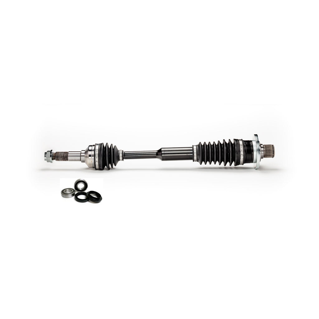 Monster XP Series Rear Right CV Axle & Brg Kit for Yamaha Rhino 450 660 2004-2009, Telescoping, Built Tough, 4340 Chromoly Steel, Direct Fit, Factory Length with 4" of Travel