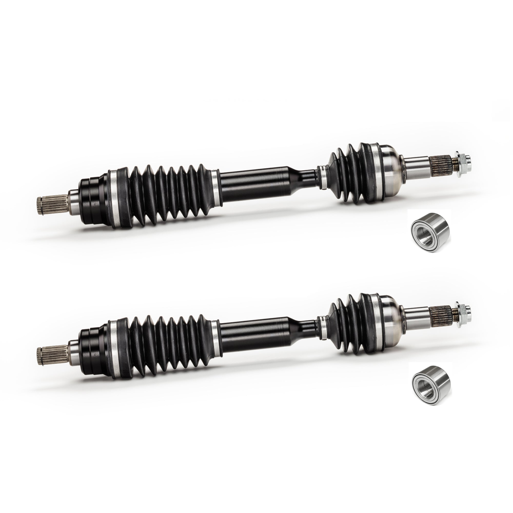 Monster XP Series Rear CV Axles & Brgs for Yamaha 28P-2530V-10-00, Left & Right, Telescoping, Built Tough, 4340 Chromoly Steel, Direct Fit, Factory Length with 4" of Travel