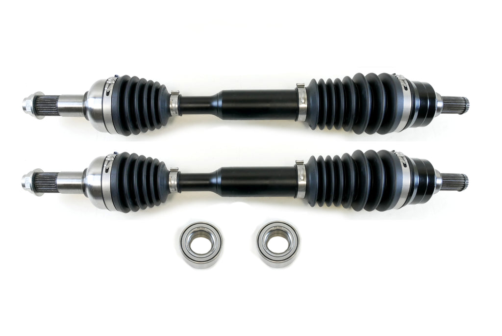Monster XP Series Rear CV Axles & Brgs for Yamaha Grizzly 700 2014-2015, Left & Right, Telescoping, Built Tough, 4340 Chromoly Steel, Direct Fit, Factory Length with 4" of Travel 1