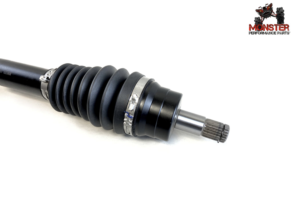 Monster XP Series Front CV Axles & Brgs for Yamaha Grizzly 700 2016-2023, Left & Right, Telescoping, Built Tough, 4340 Chromoly Steel, Direct Fit, Factory Length with 4" of Travel 3