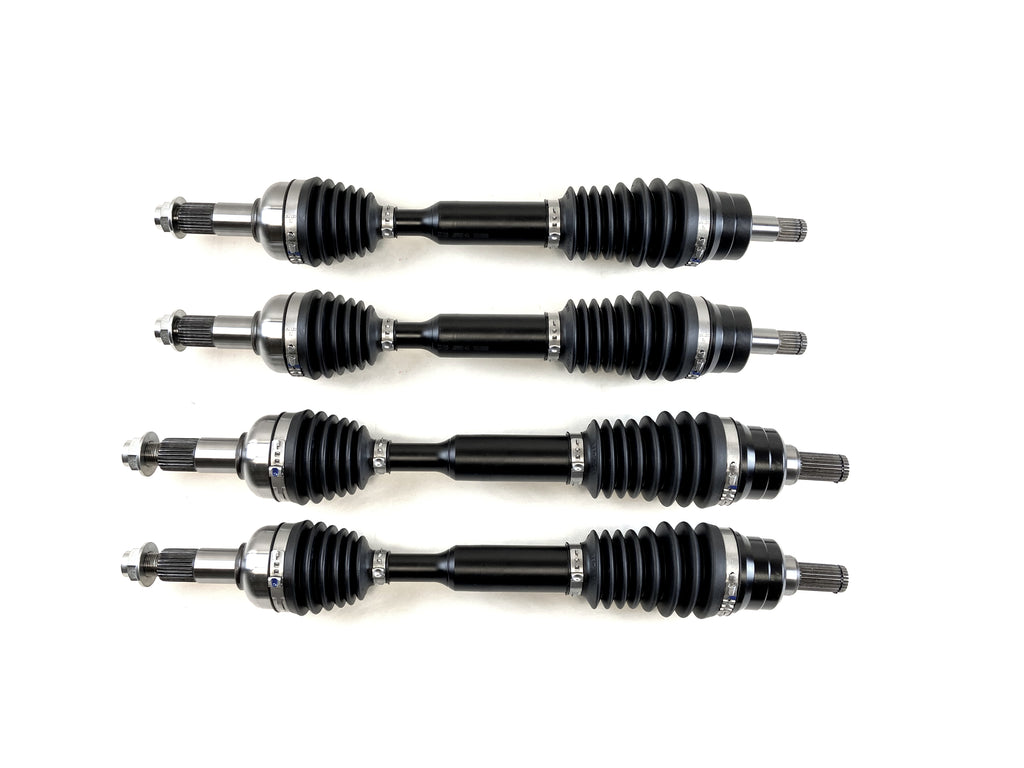 Monster XP Series Full CV Axle Set for Yamaha Grizzly 700 2016-2023, Front & Rear, Telescoping, Built Tough, 4340 Chromoly Steel, Direct Fit, Factory Length with 4" of Travel 1