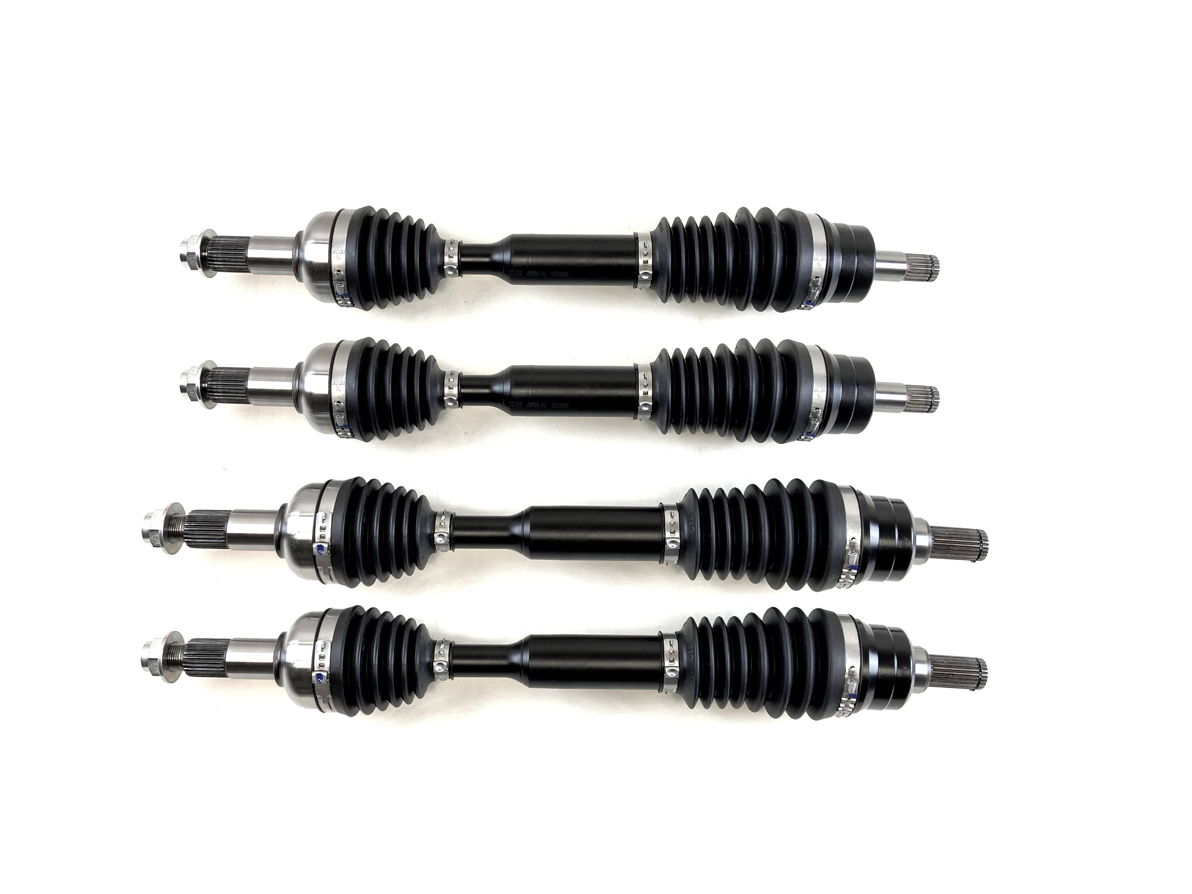 Monster XP Series Full CV Axle Set for Yamaha Grizzly 700 2016-2023, Front & Rear, Telescoping, Built Tough, 4340 Chromoly Steel, Direct Fit, Factory Length with 4" of Travel 1