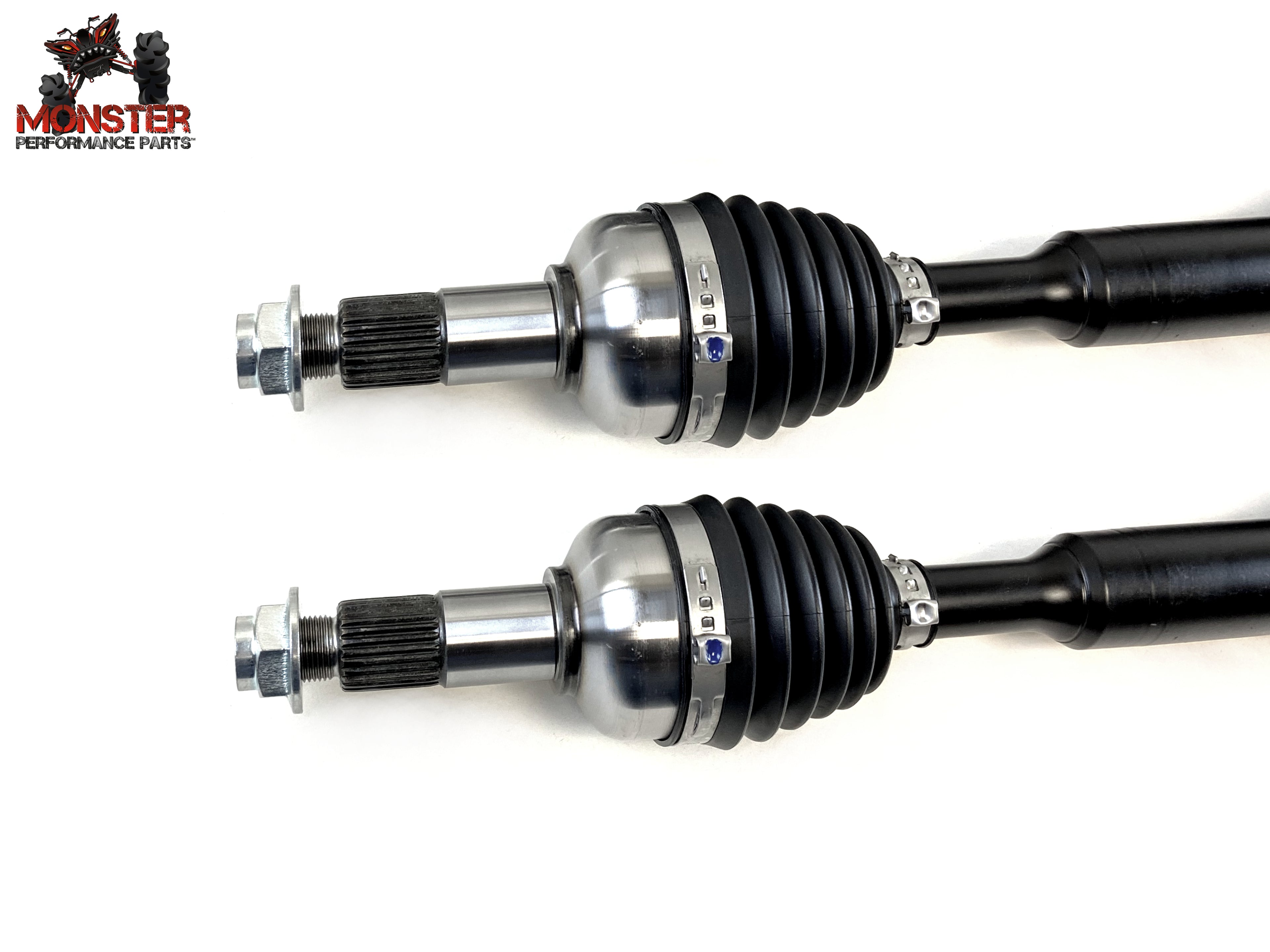Monster XP Series Rear CV Axles for Yamaha Grizzly 700 2016-2023, Left & Right, Telescoping, Built Tough, 4340 Chromoly Steel, Direct Fit, Factory Length with 4" of Travel 4