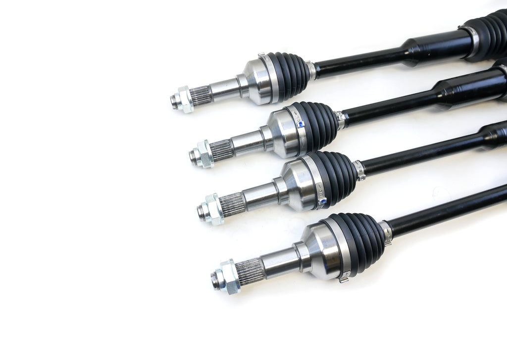 Monster XP Series Full CV Axle Set for Yamaha 2HC-2518F-01-00, 2HC-2531H-13-00, Front & Rear, Telescoping, Built Tough, 4340 Chromoly Steel, Direct Fit, Factory Length with 4" of Travel 4